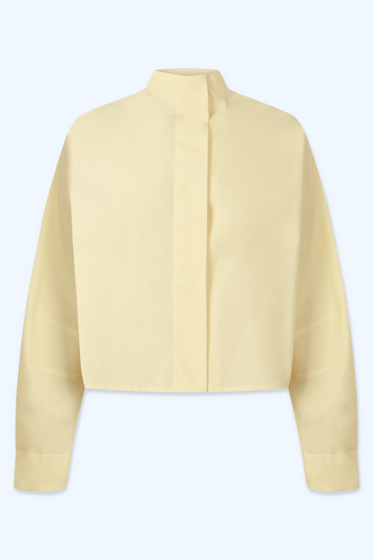 Camisa "control" en algodón Amarillo