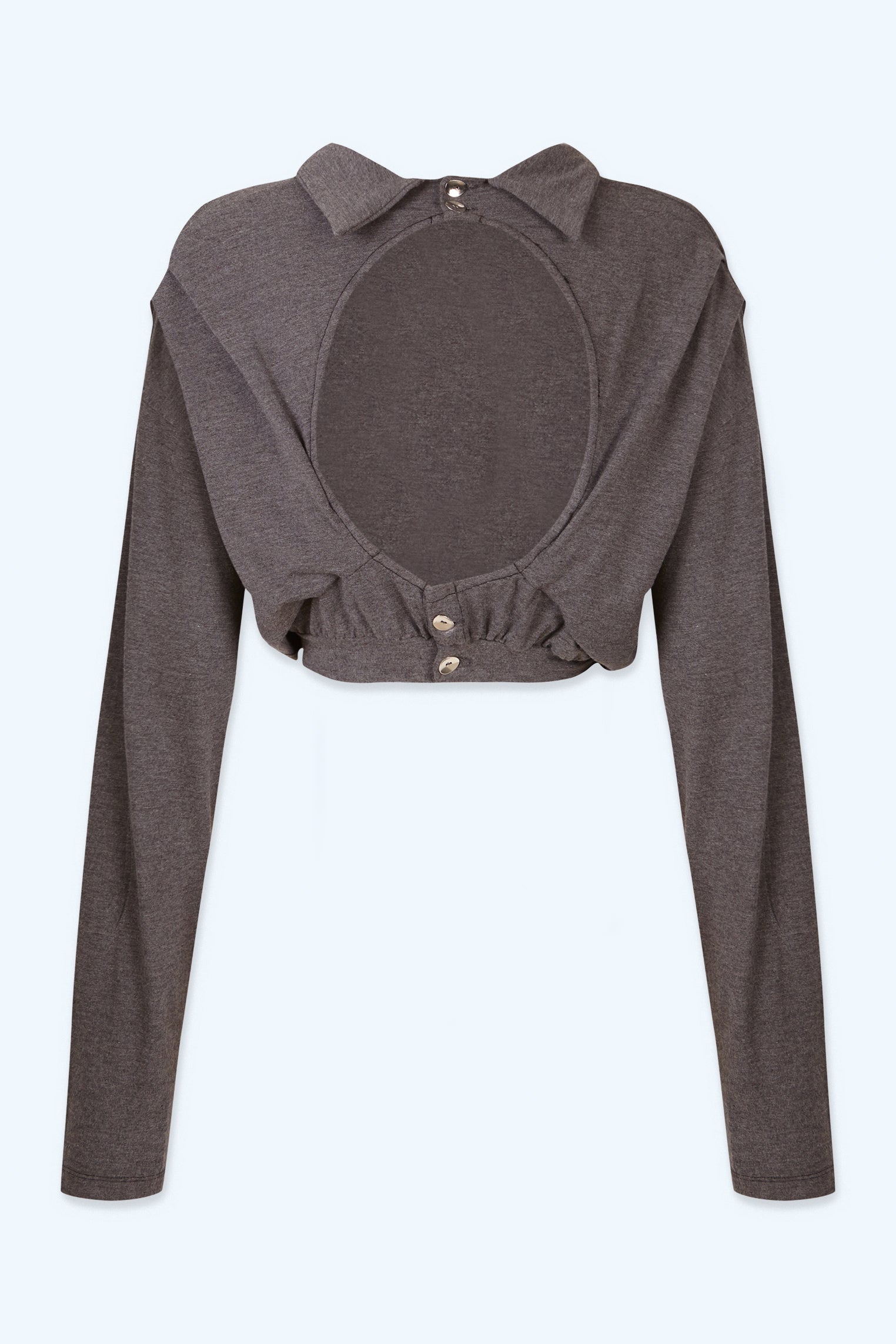 Camiseta "bocado" de bamboo gris