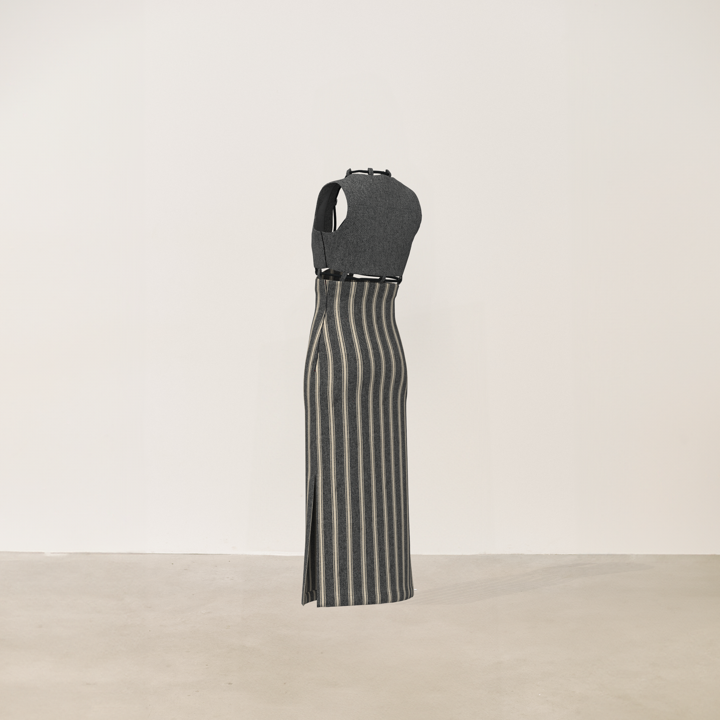 Vestido midi dos piezas