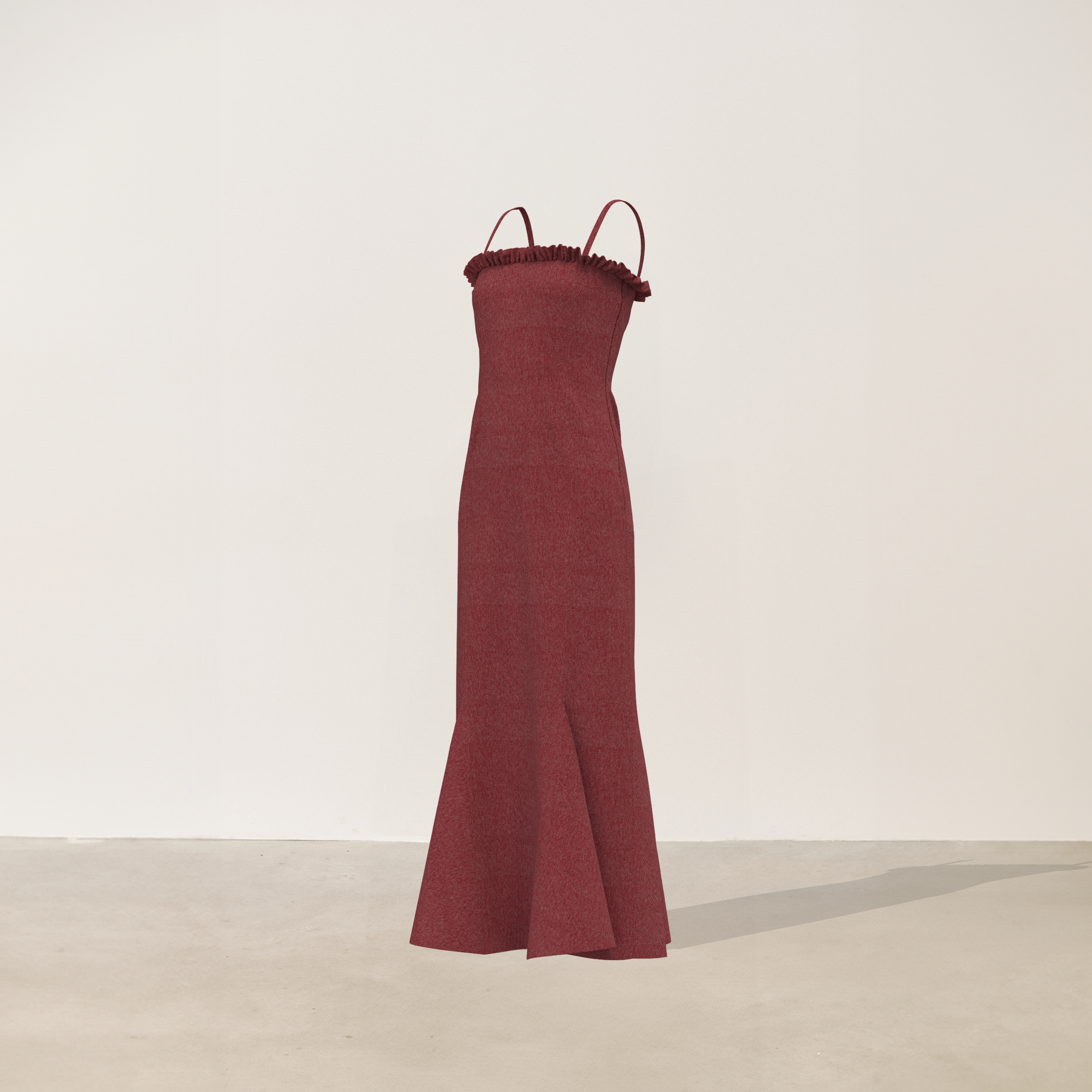 Vestido de godets