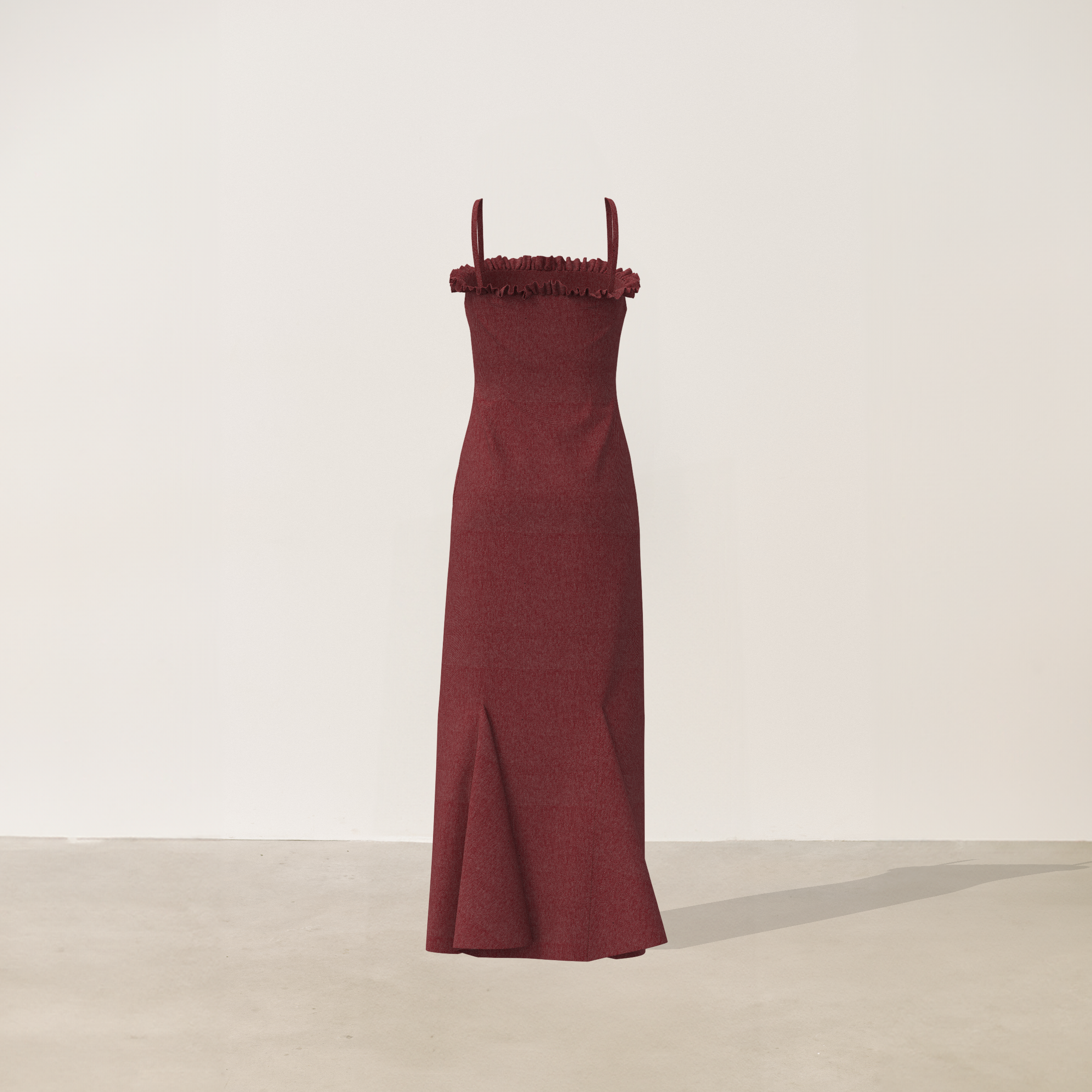 Vestido de godets