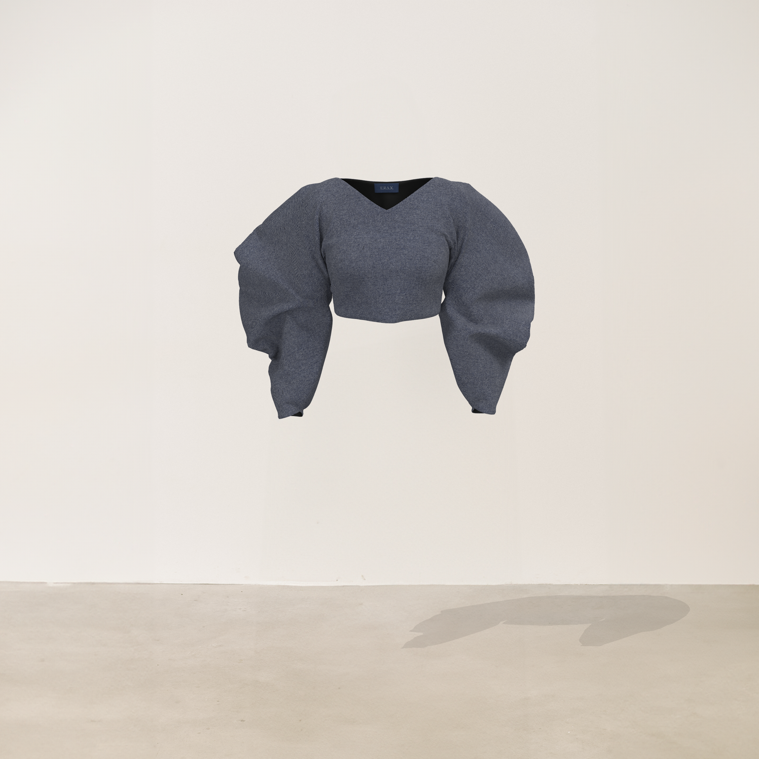 Chaqueta globo denim