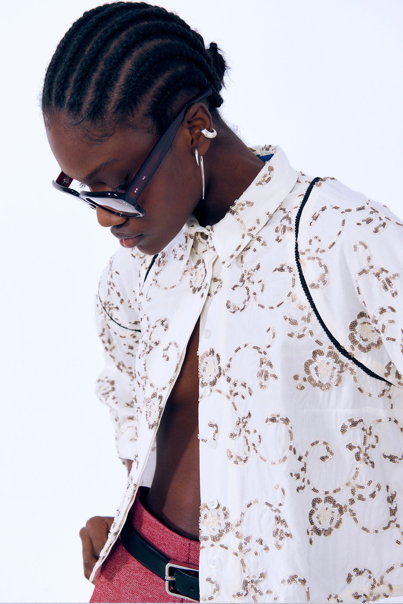 Camisa pedrería desmontable