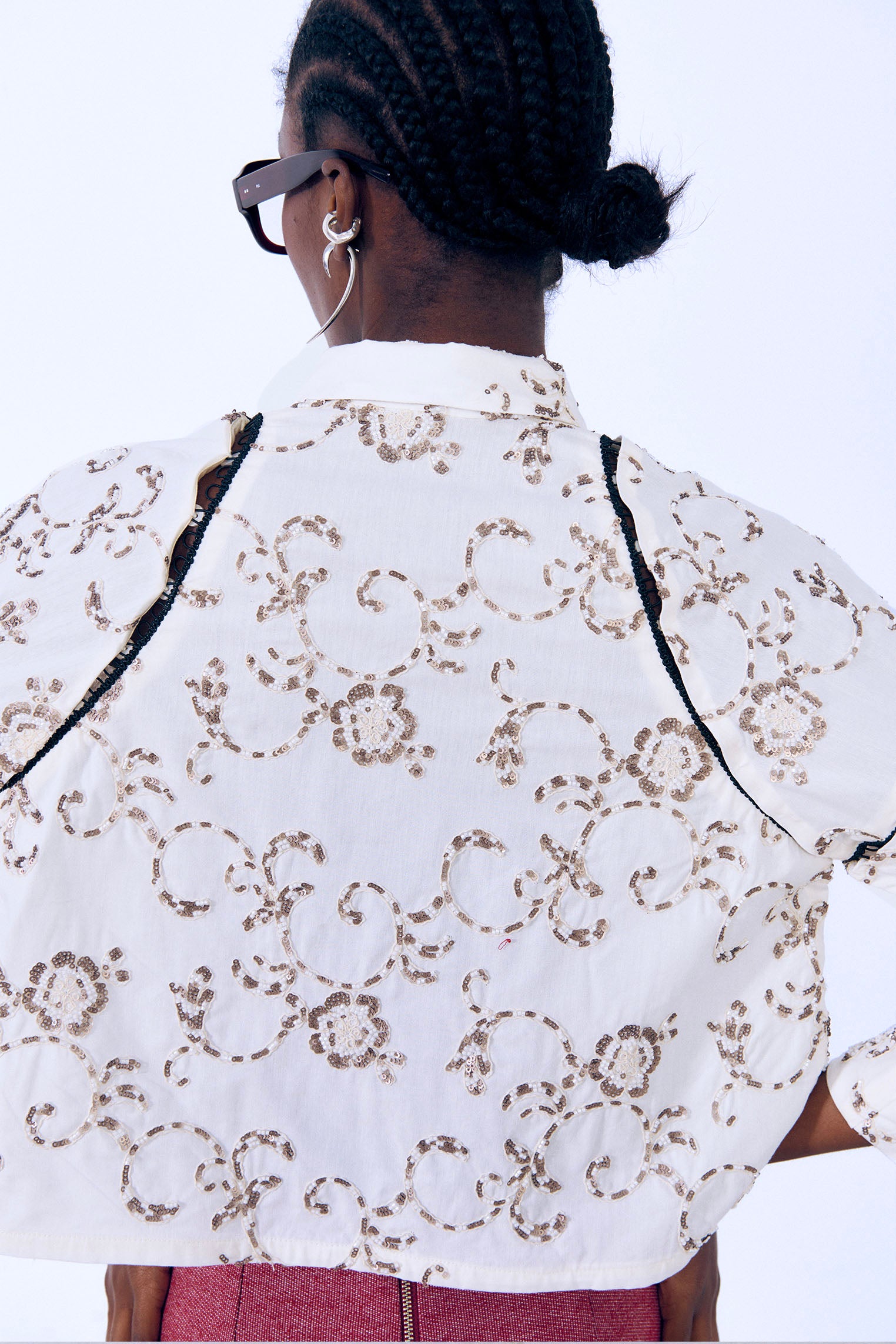 Camisa pedrería desmontable