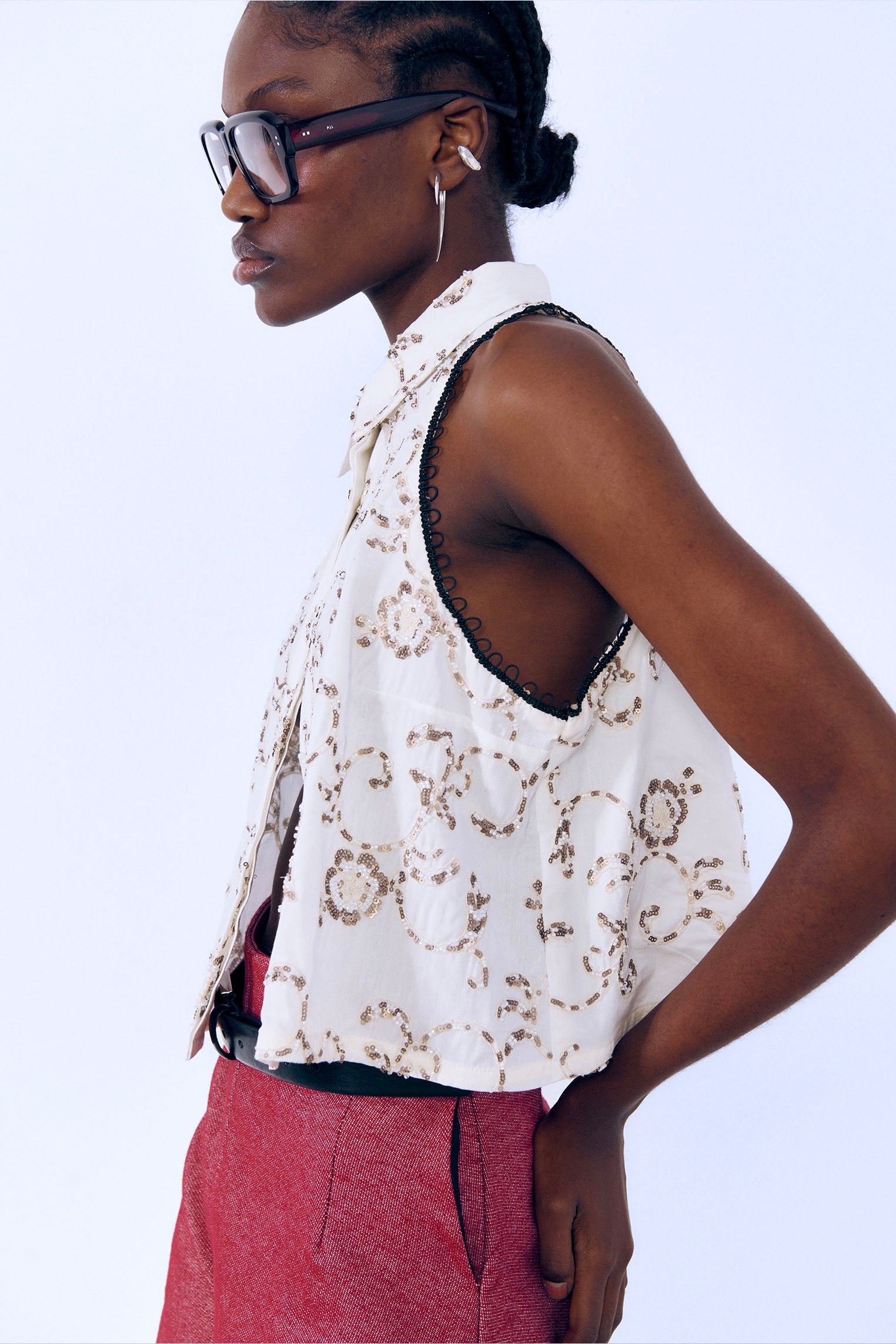 Camisa pedrería desmontable