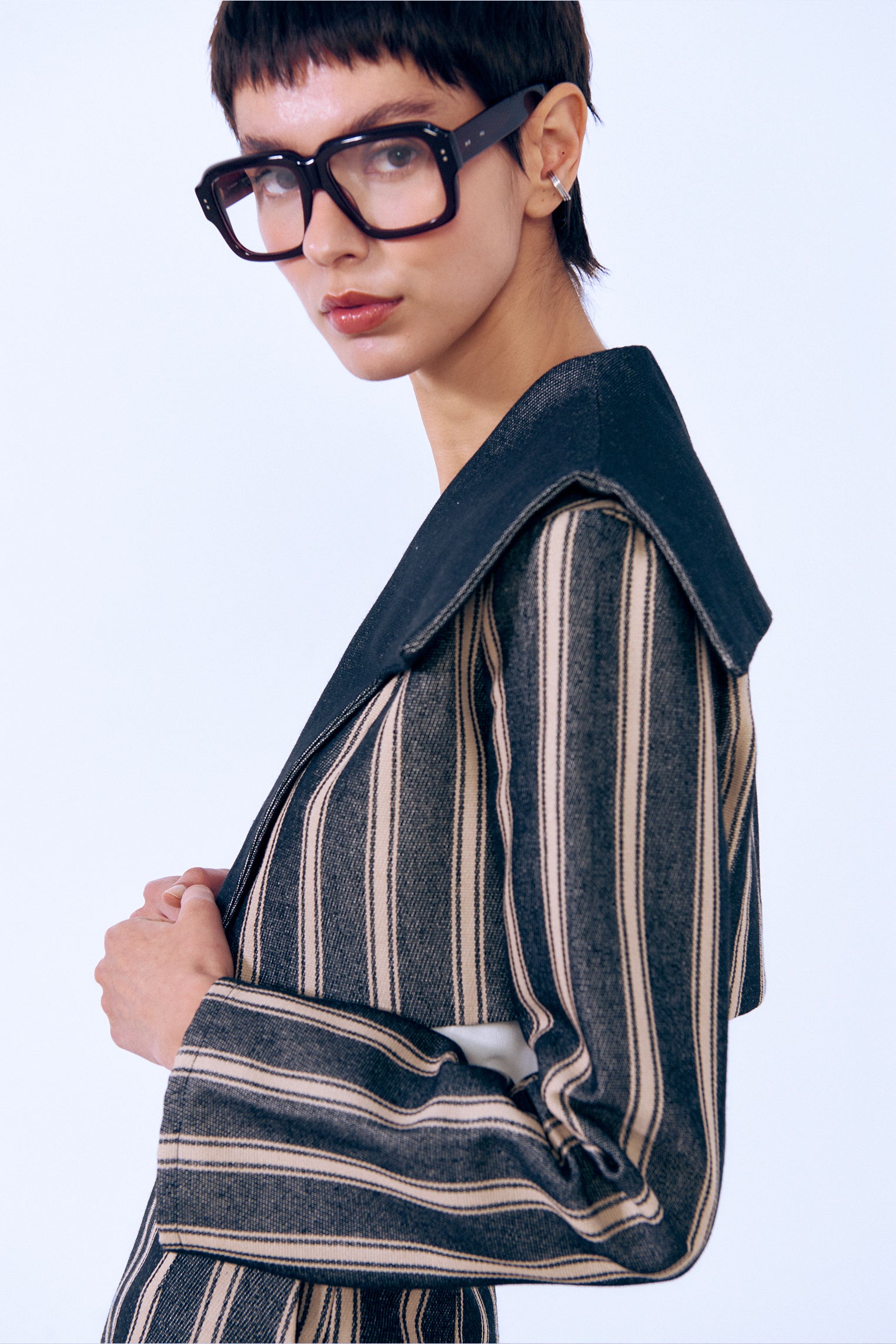 Chaqueta torera rayas