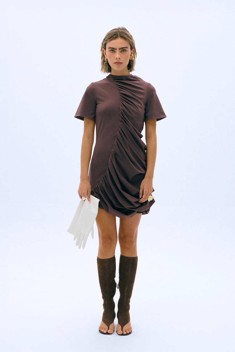Vestido Eco marrón