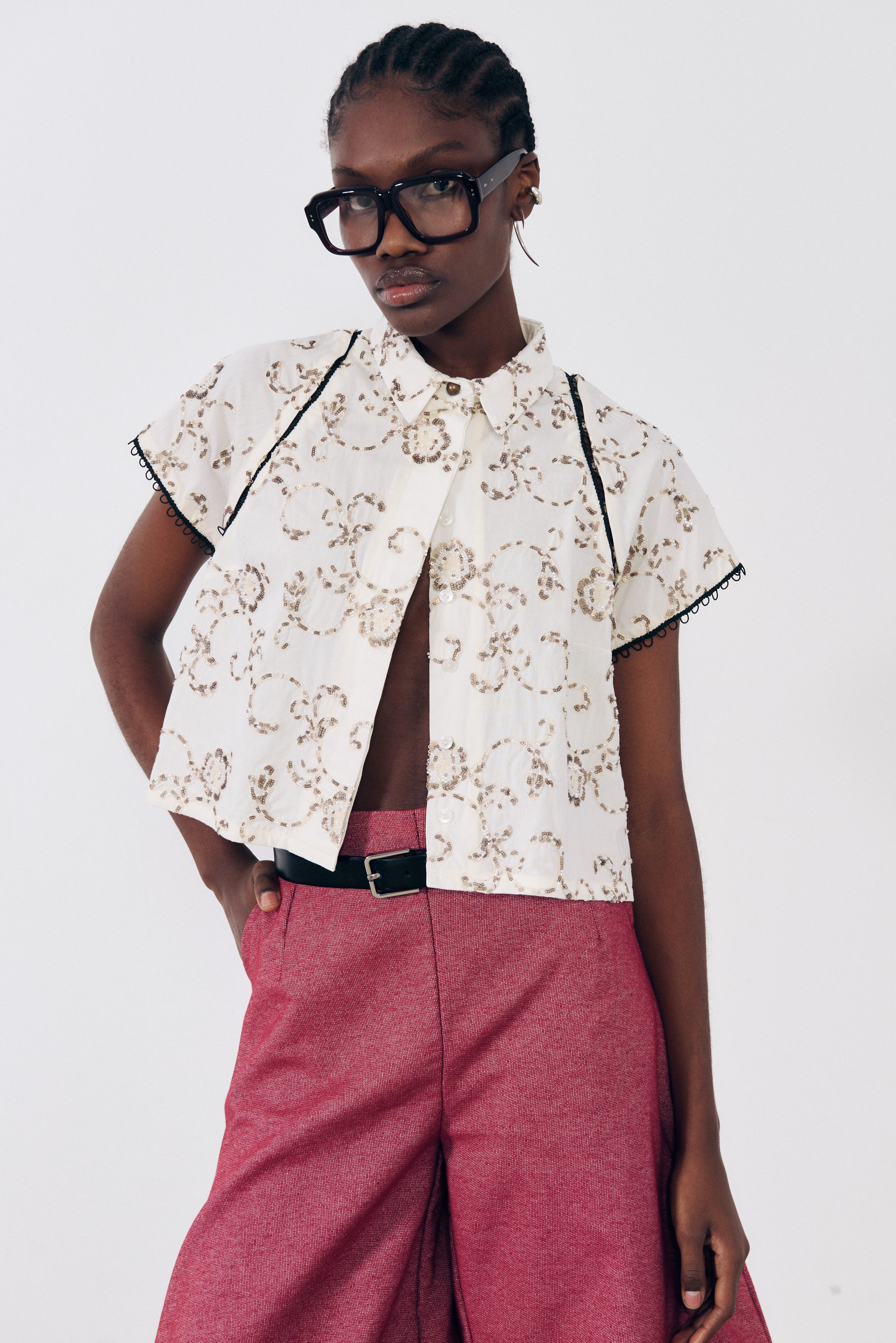 Camisa pedrería desmontable