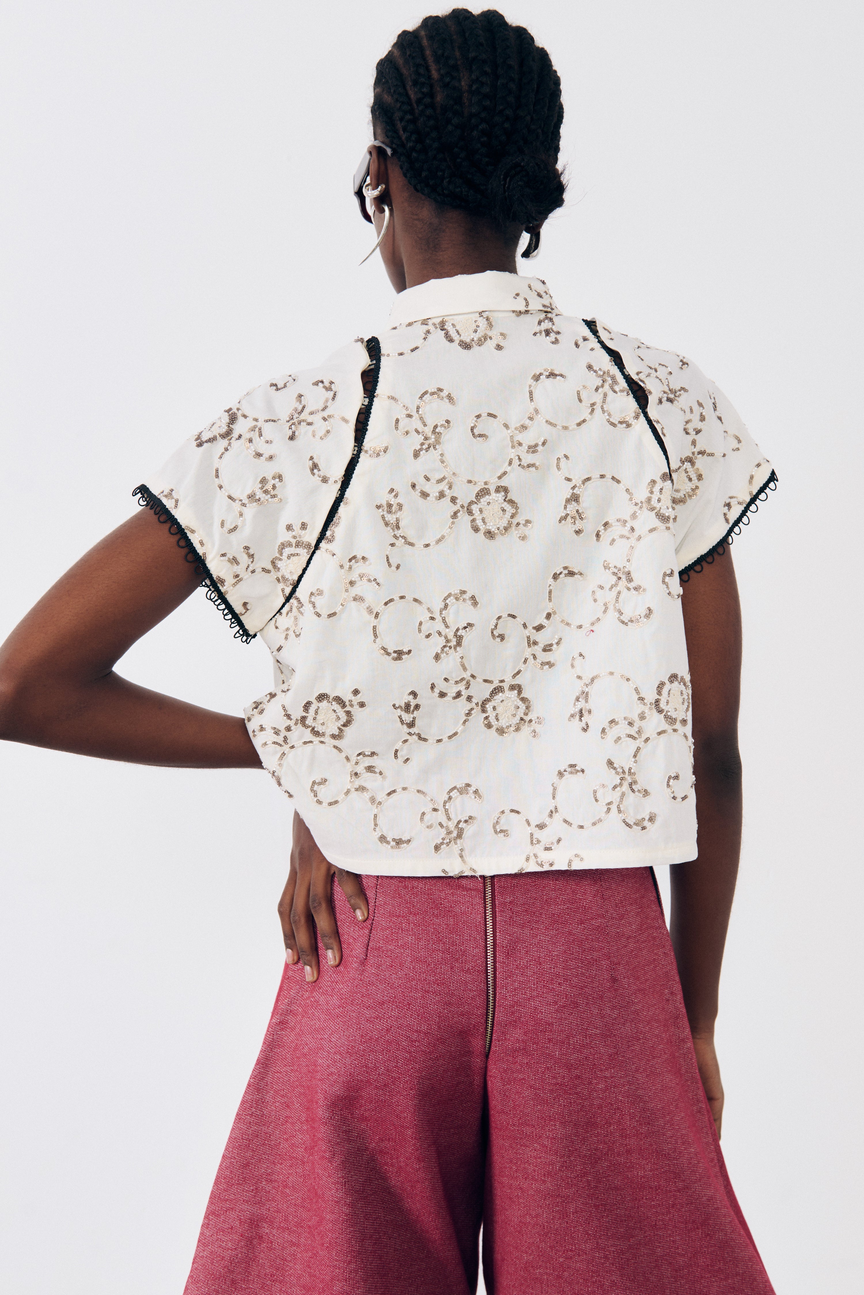 Camisa pedrería desmontable