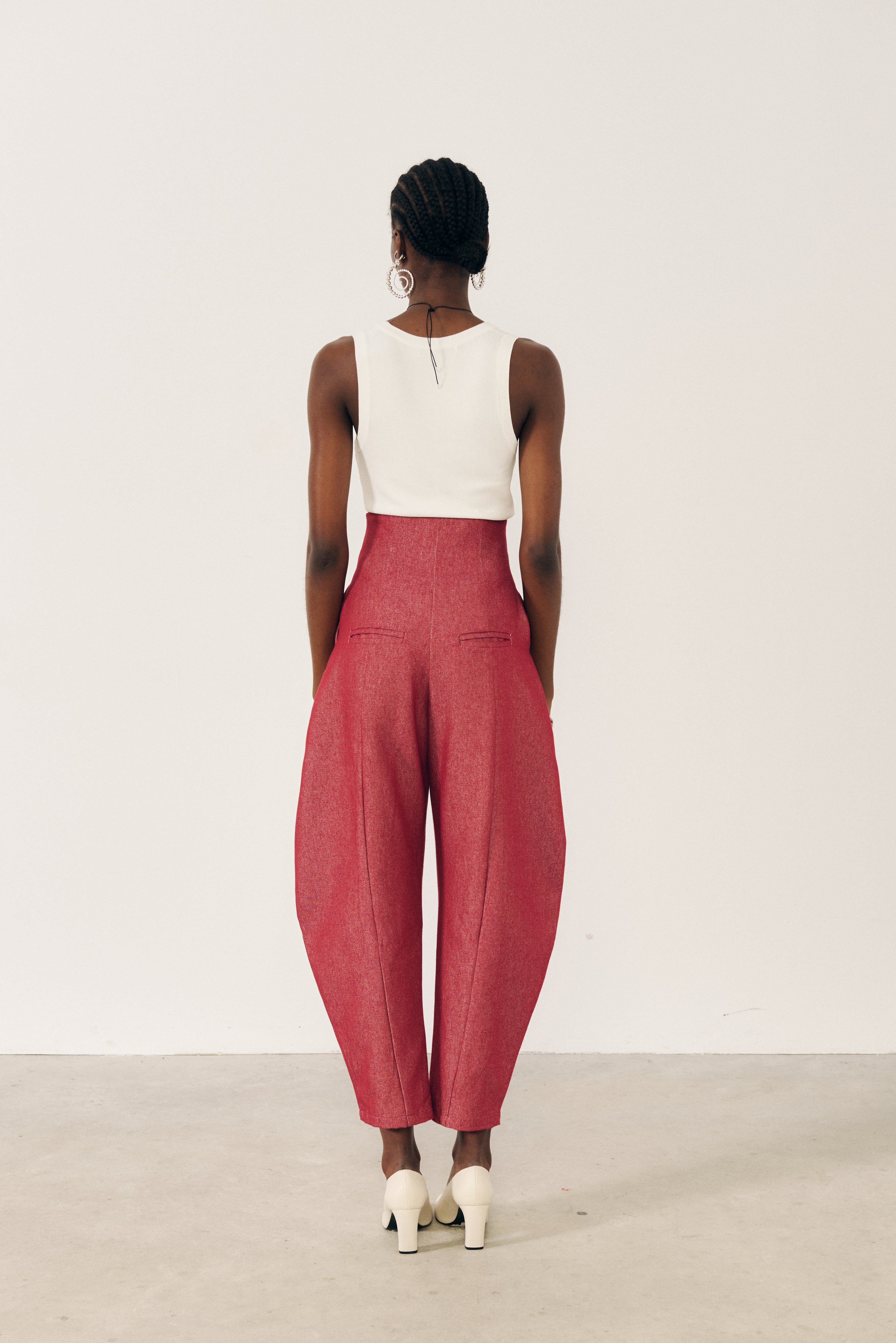 Pantalon globo rojo