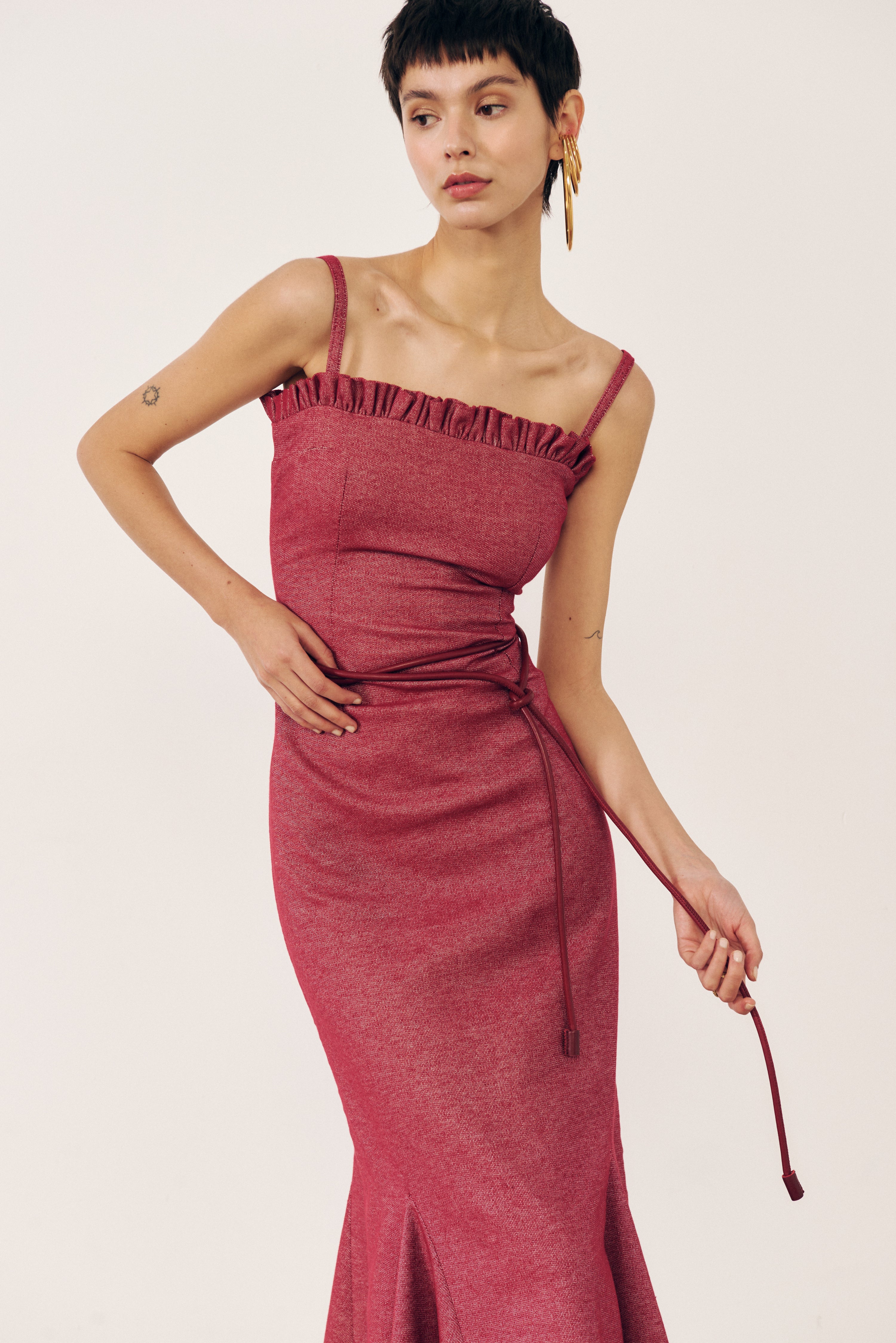 Vestido de godets