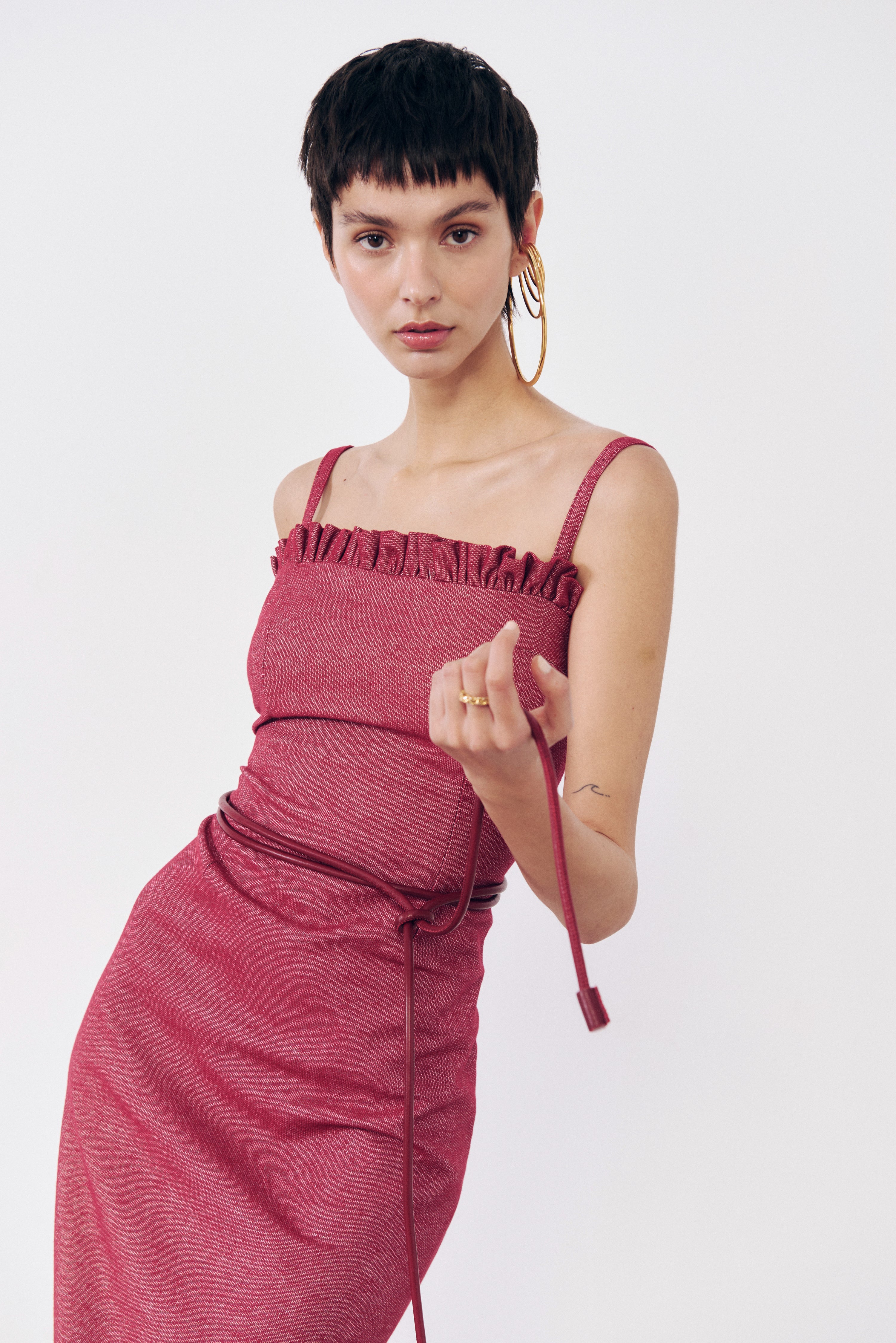 Vestido de godets