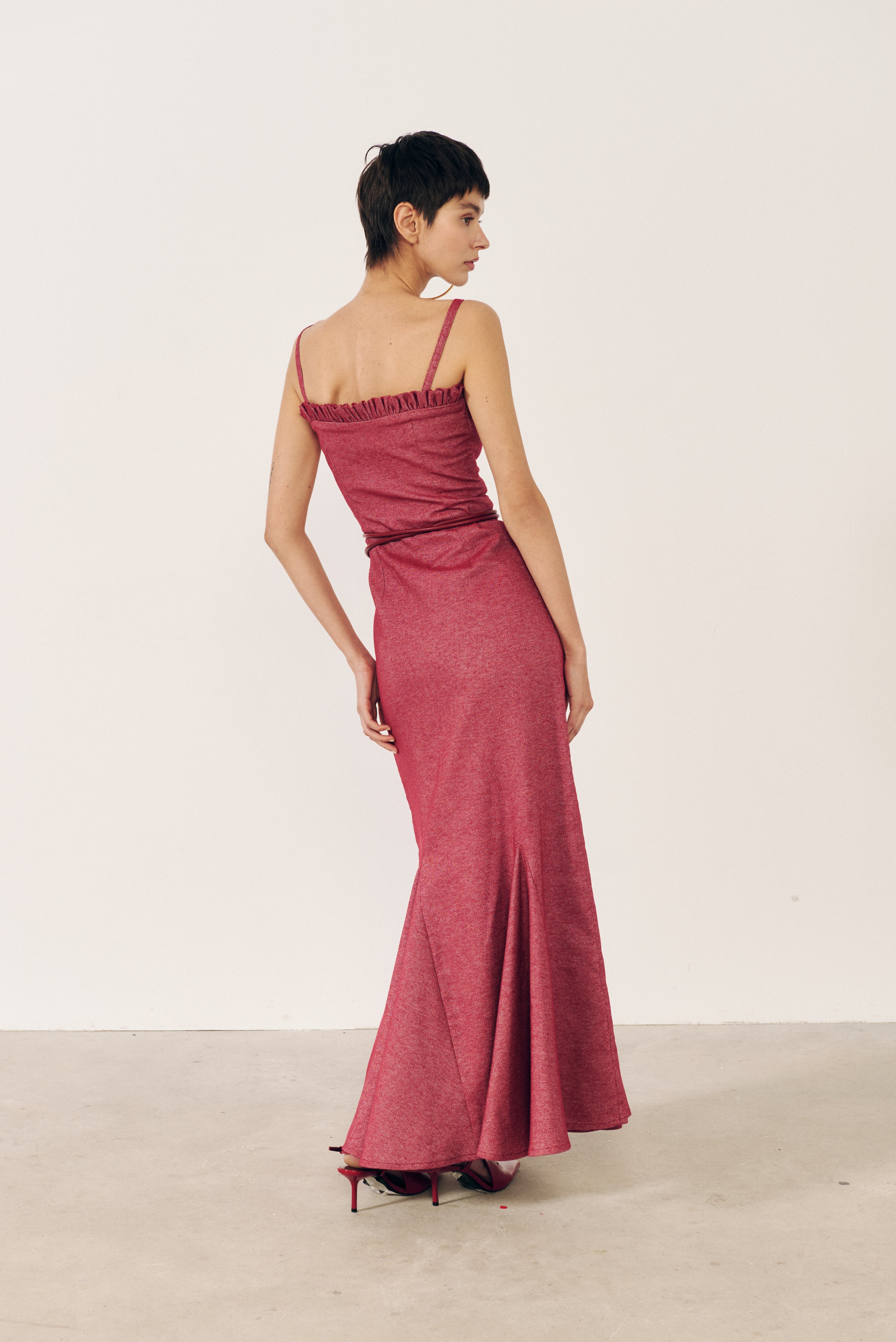 Vestido de godets