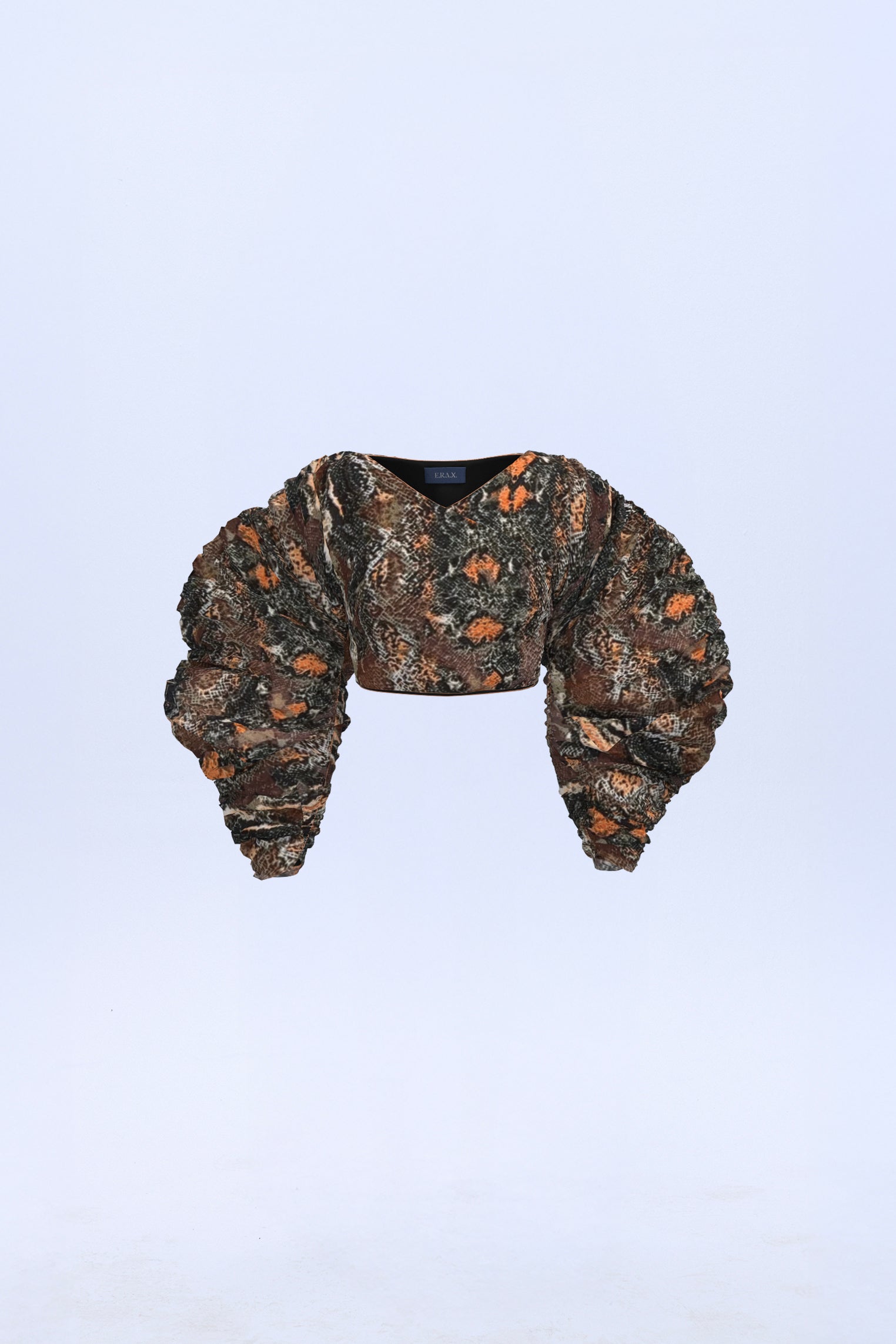 Chaqueta globo drapeada