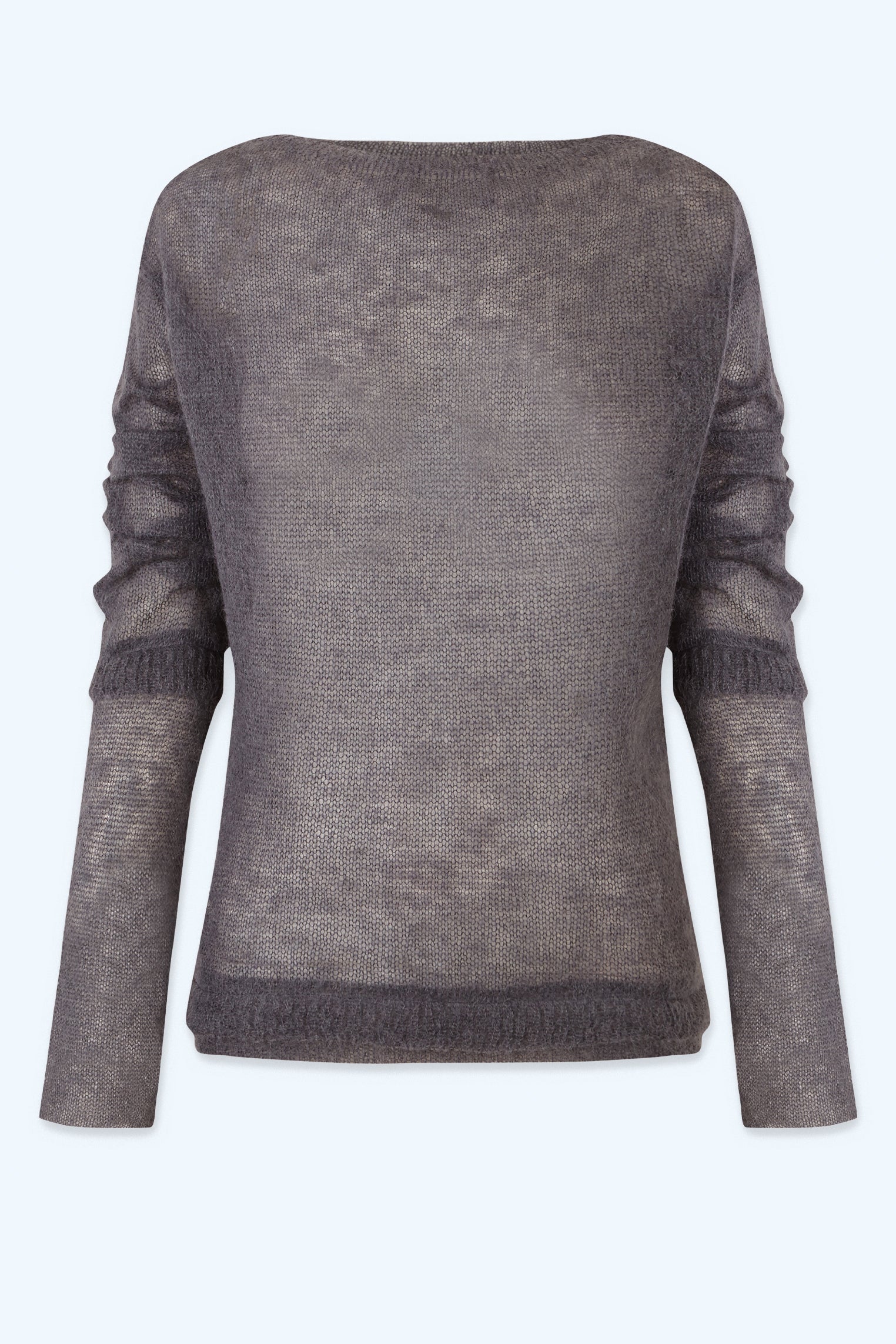 Jersey "migas" en lana Gris