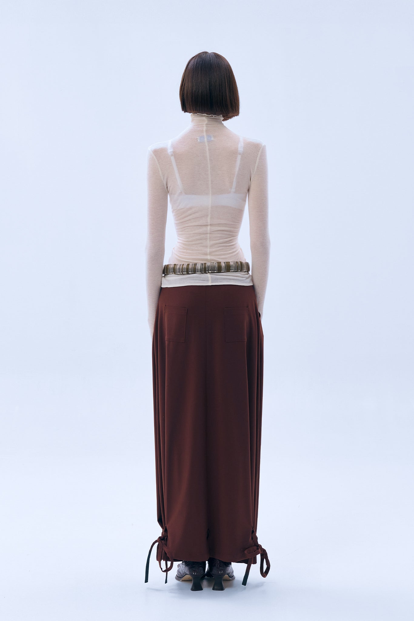 Falda Tether marrón