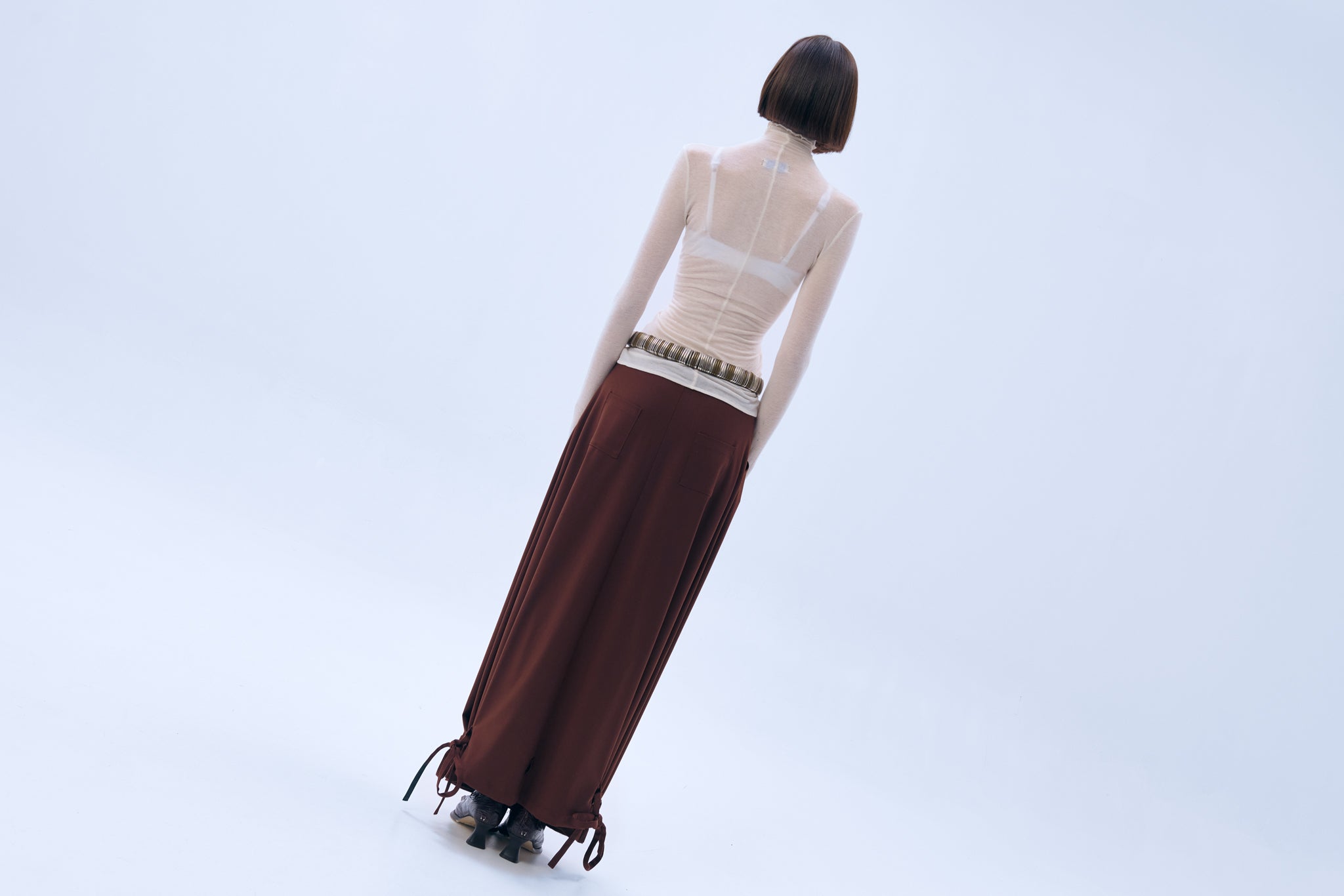 Falda Tether marrón