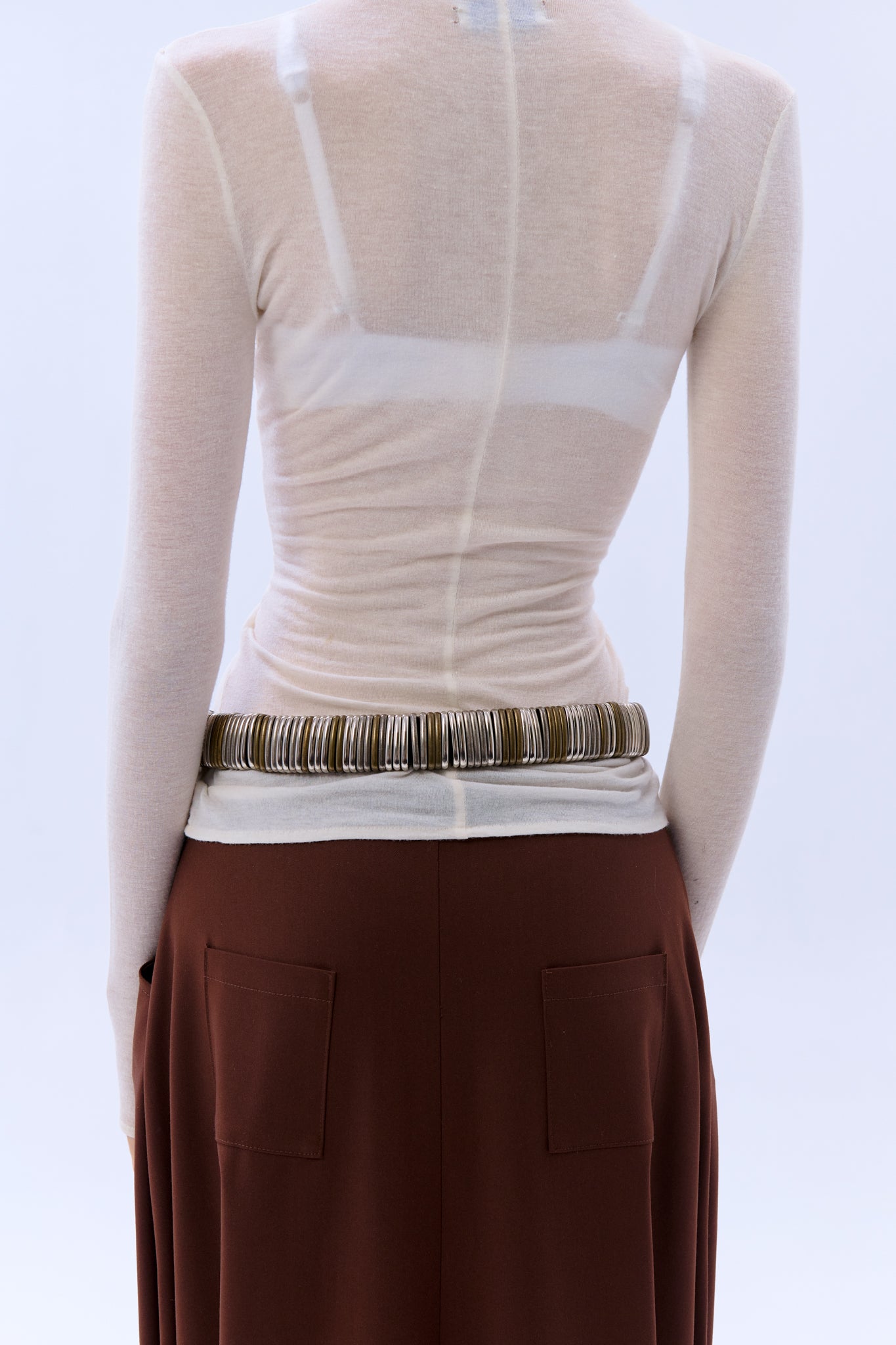 Falda Tether marrón