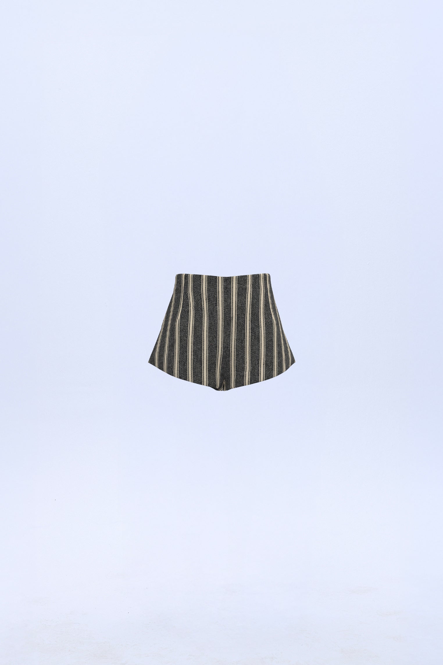 Short estructurado rayas negras