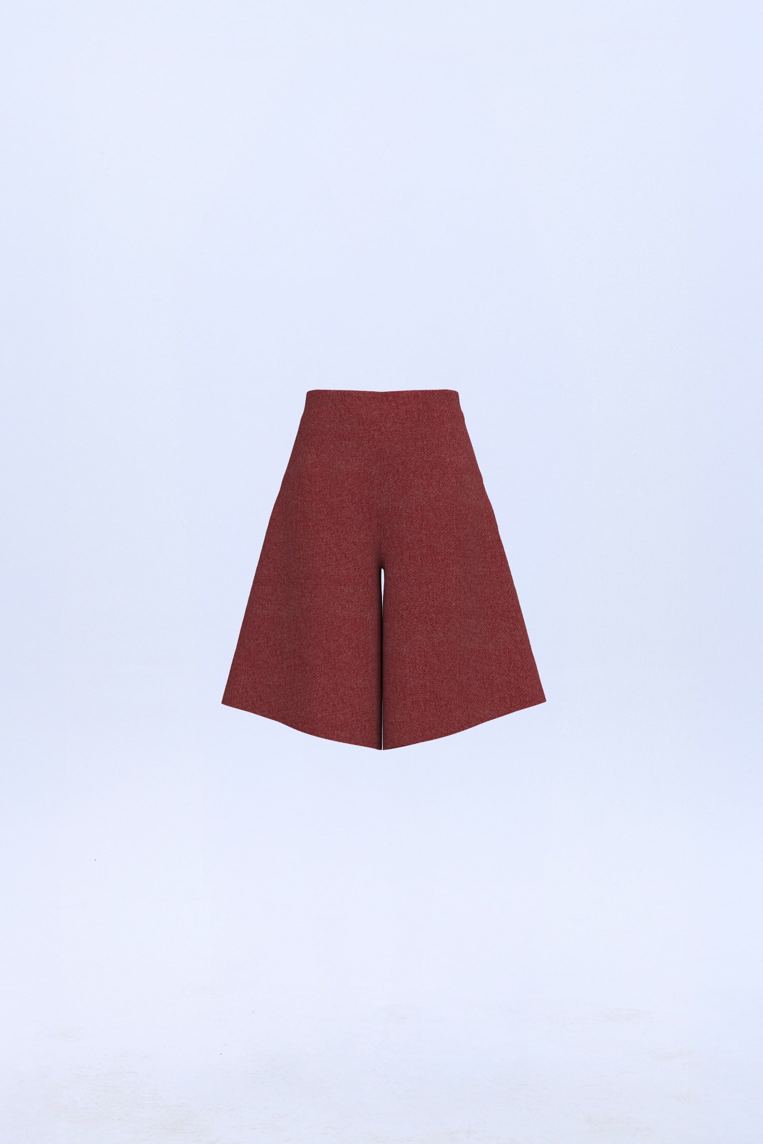 Bermuda estructurada roja