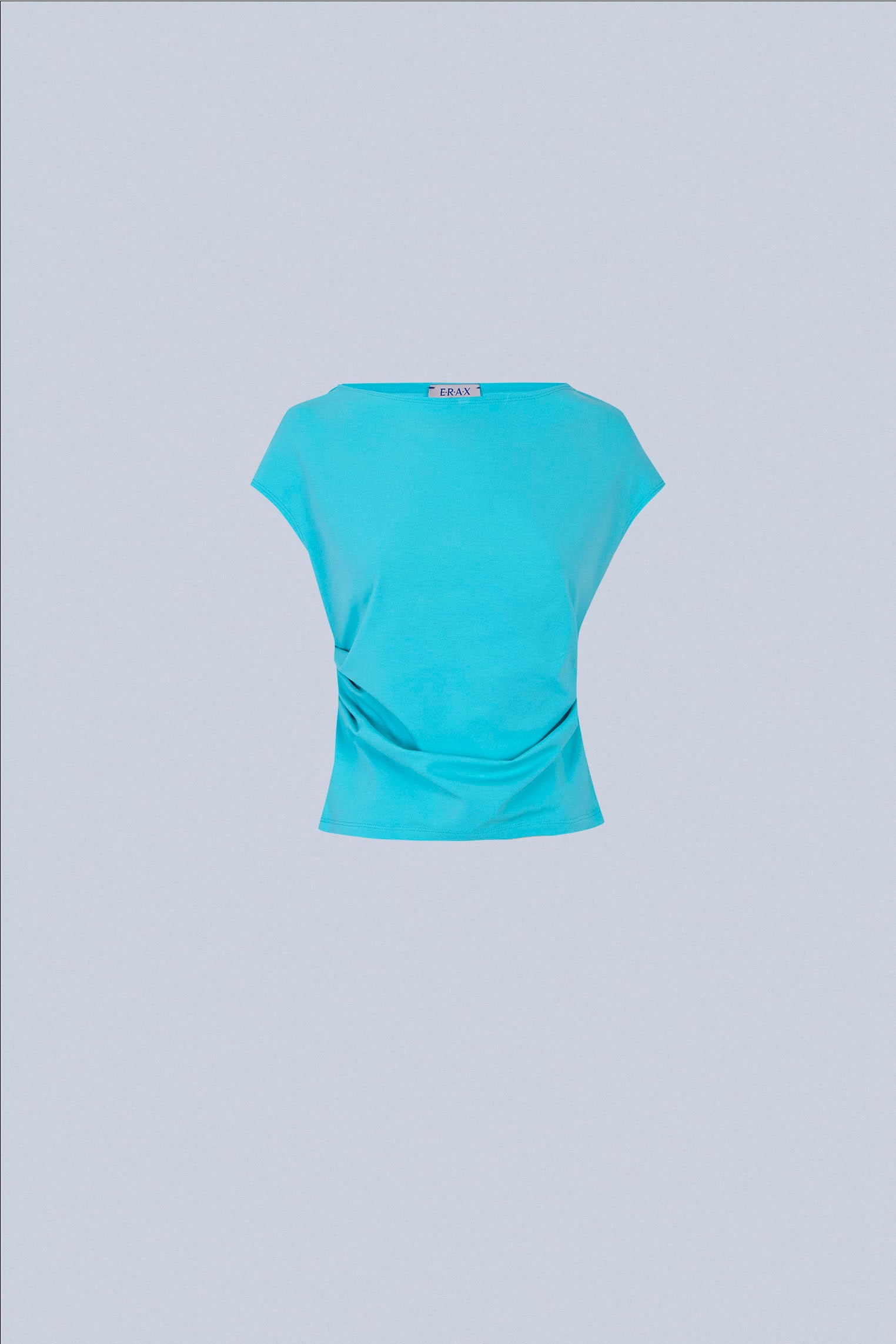 Camiseta "raiz" en algodón turquesa