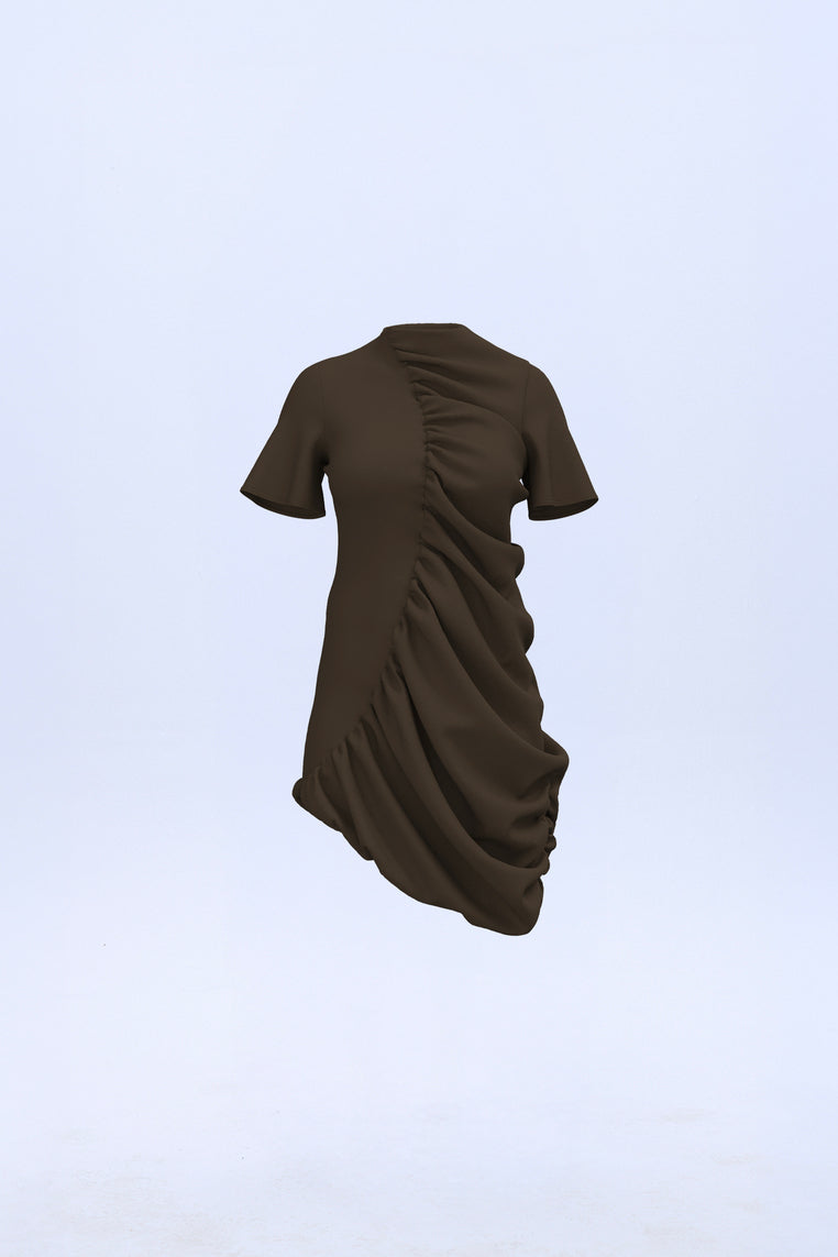 Vestido Eco marrón