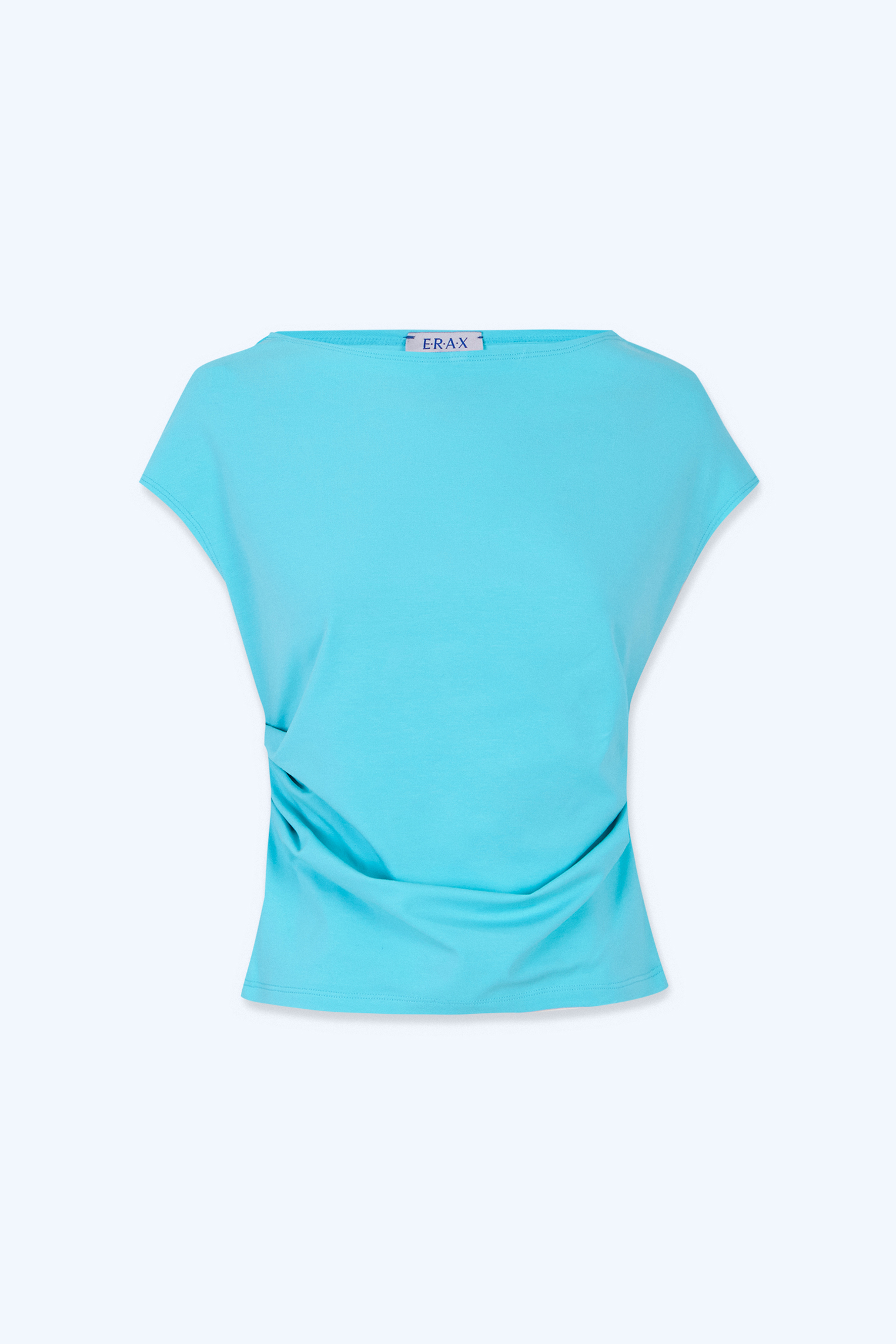 Camiseta "raiz" en algodón turquesa