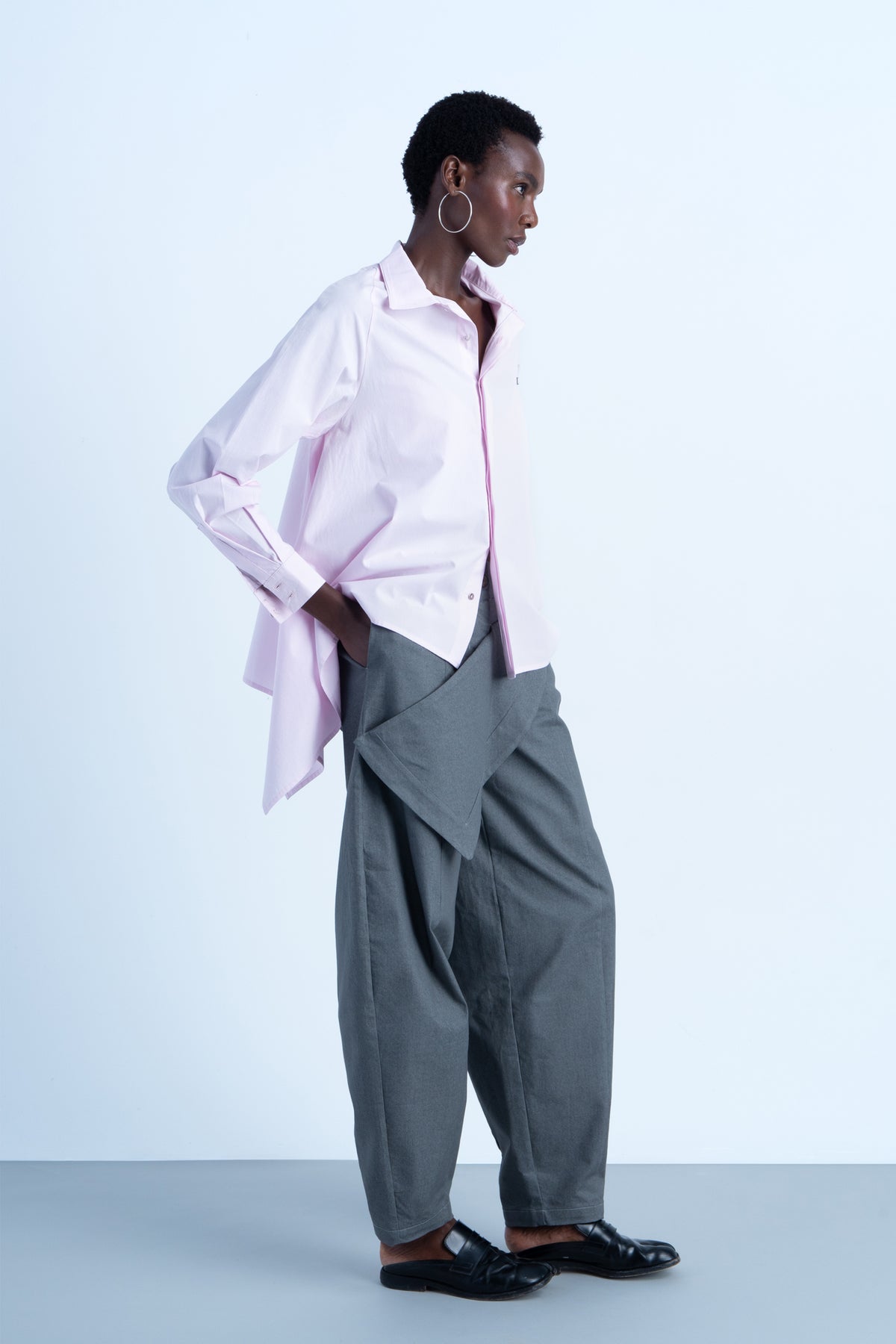 Camisa "servilleta" de algodón Rosa