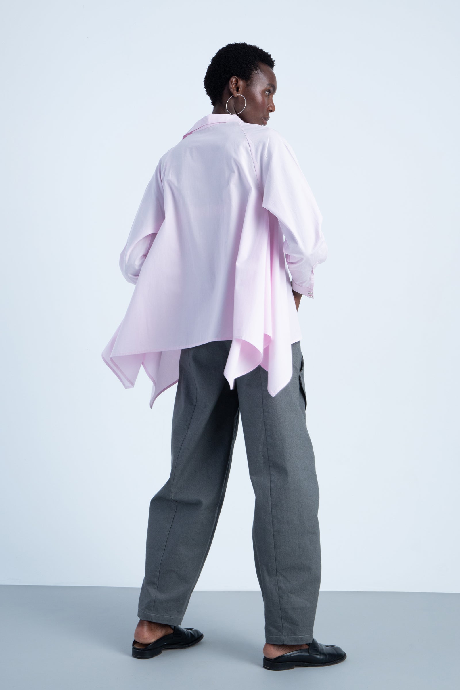 Camisa "servilleta" de algodón Rosa