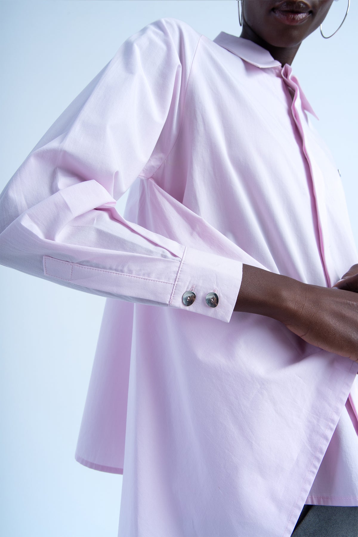 Camisa "servilleta" de algodón Rosa
