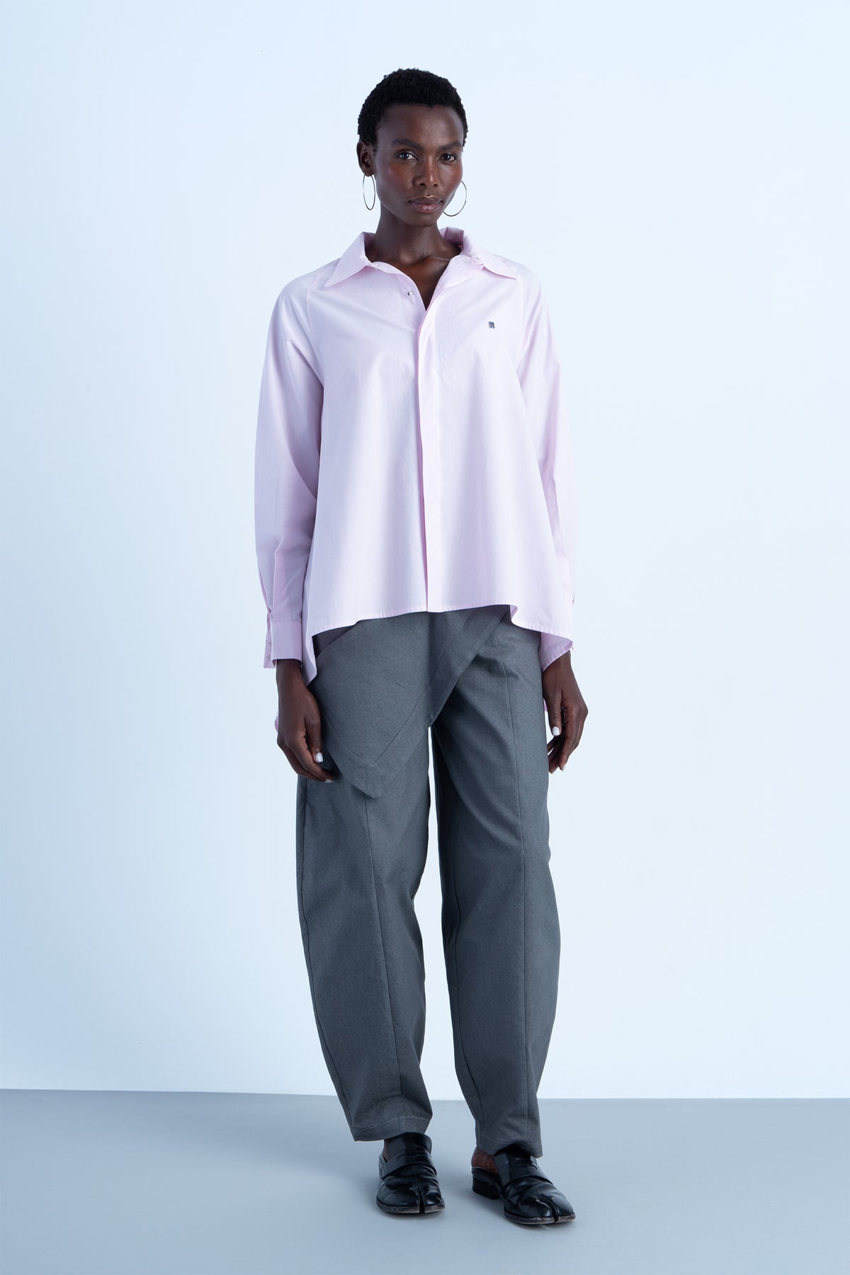 Camisa "servilleta" de algodón Rosa