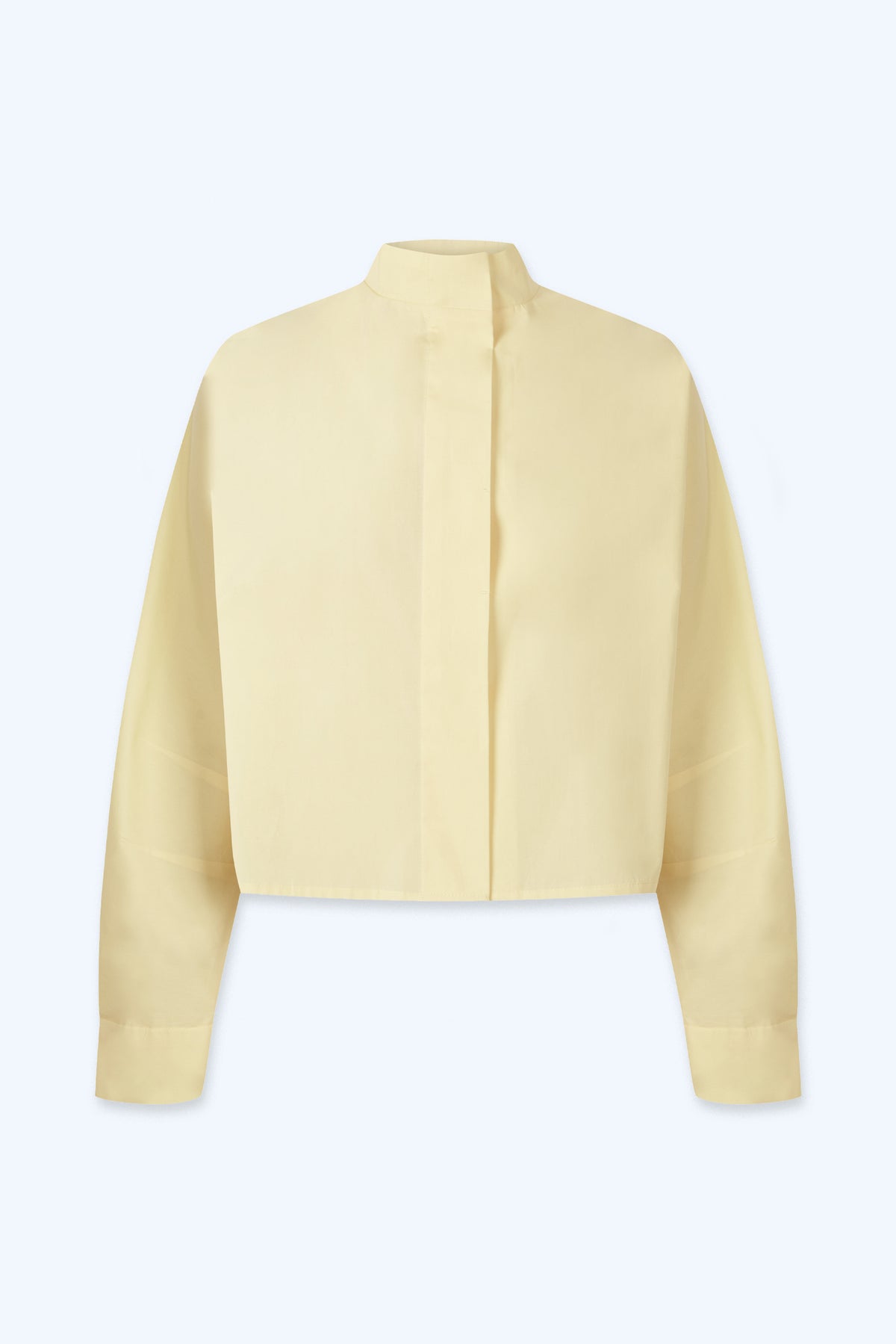Camisa "control" en algodón amarillo