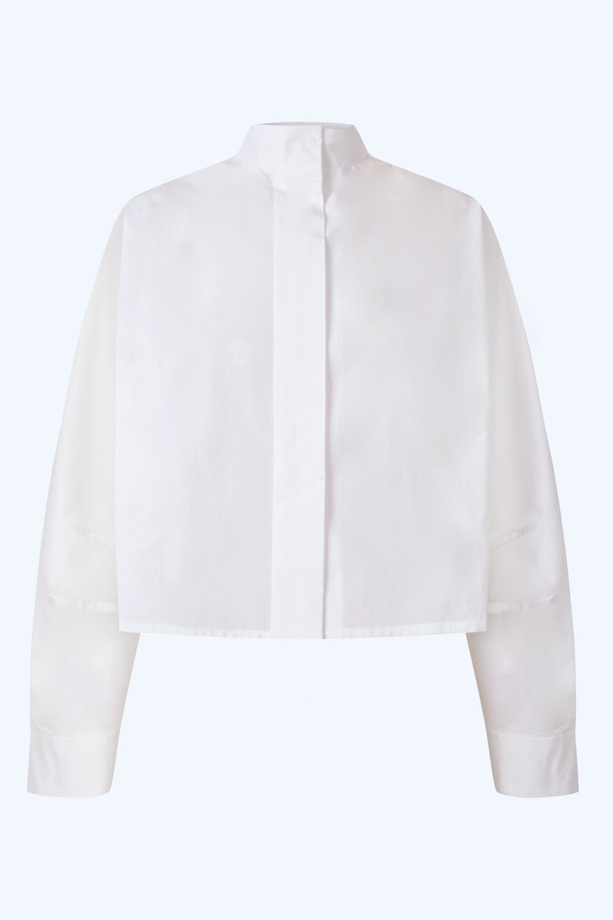 Camisa "control" en algodón blanco