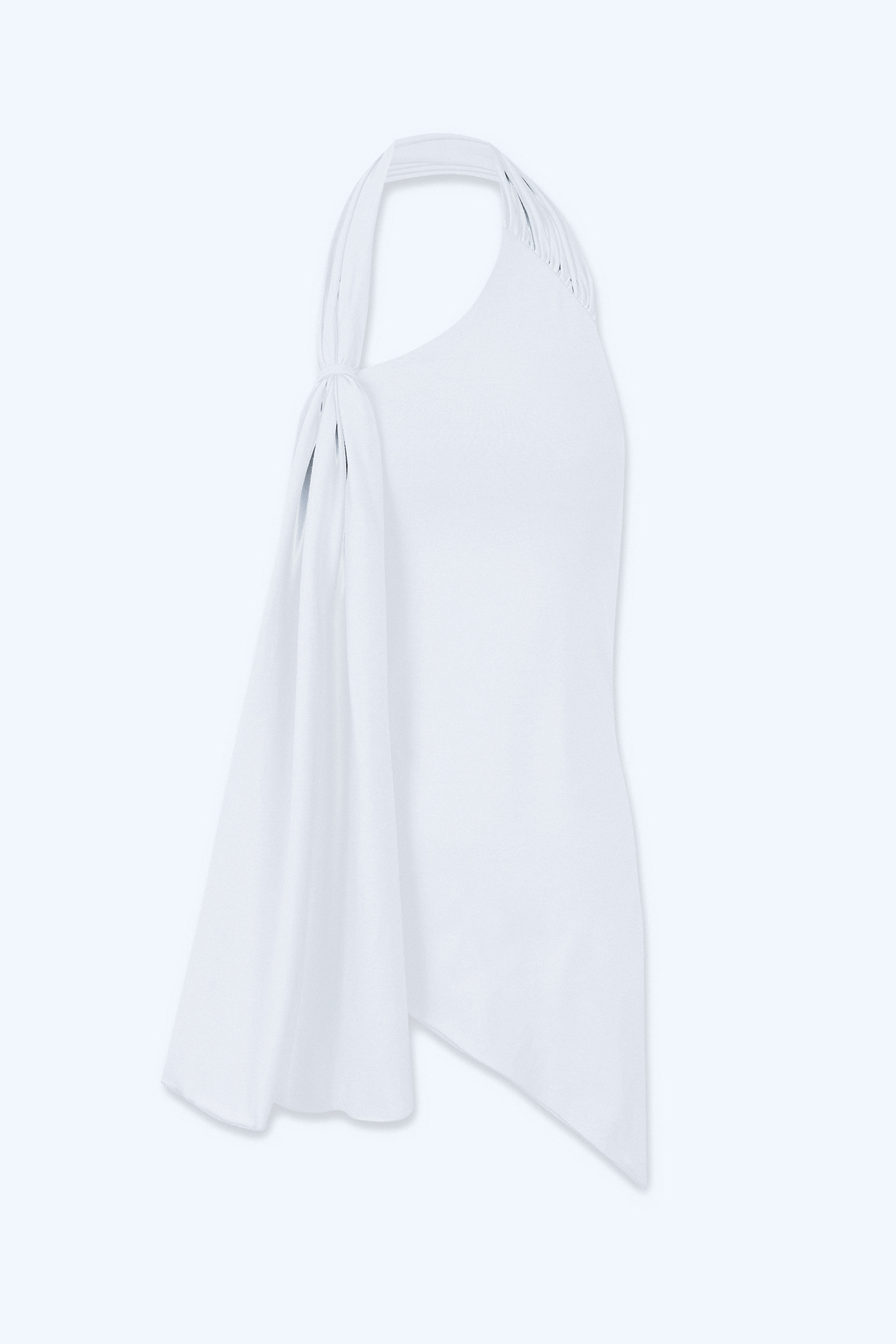 Top "patrona" en algodón blanco