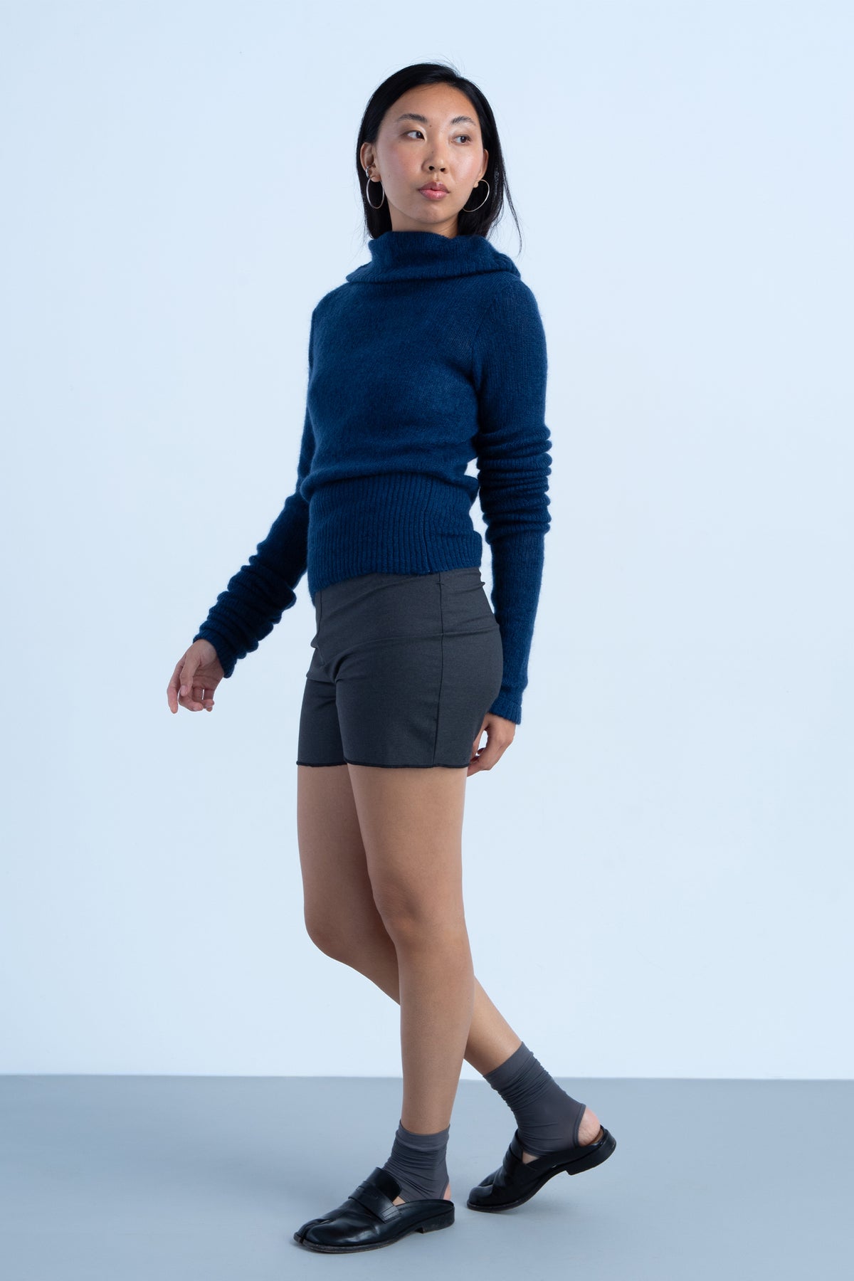 Jersey "deriva" en lana marino