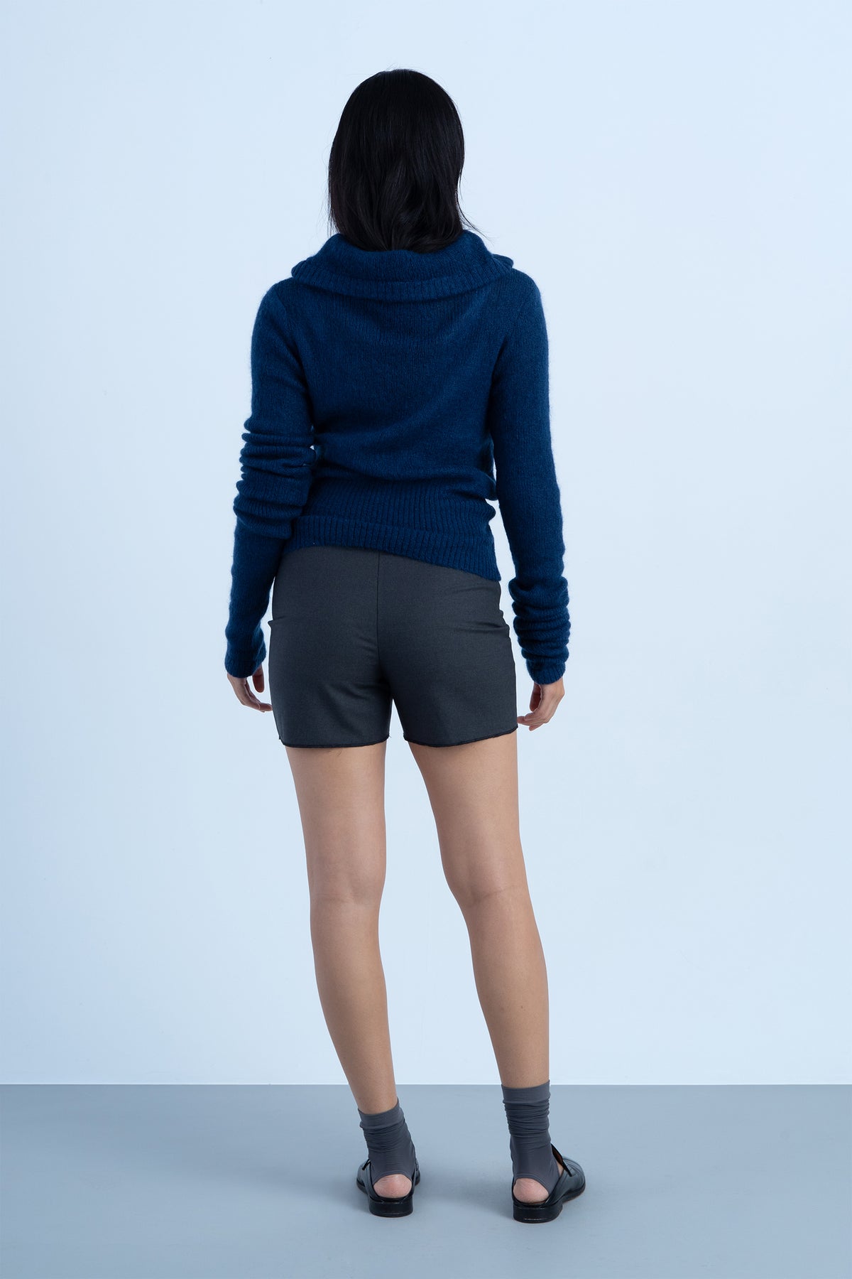 Jersey "deriva" en lana marino