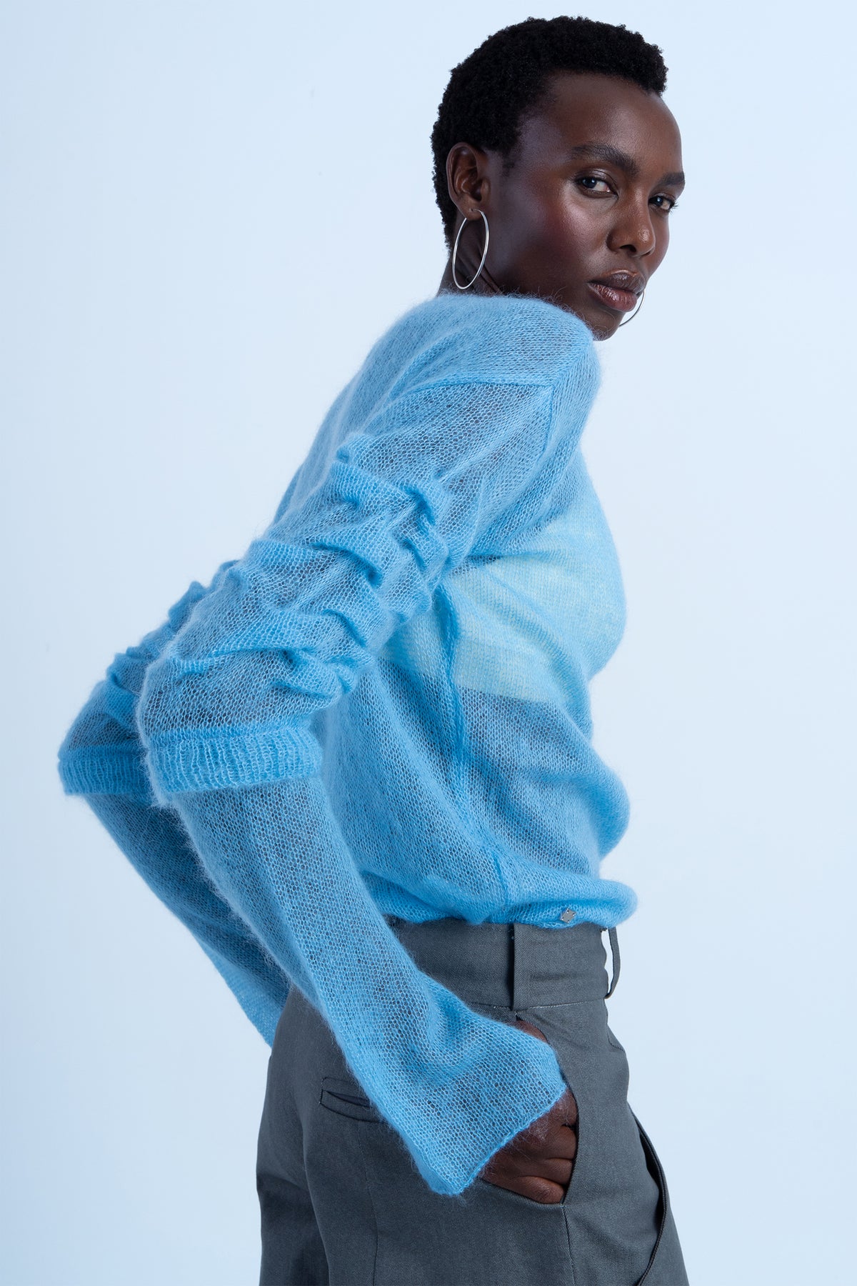 Pantalón denim "desliz"