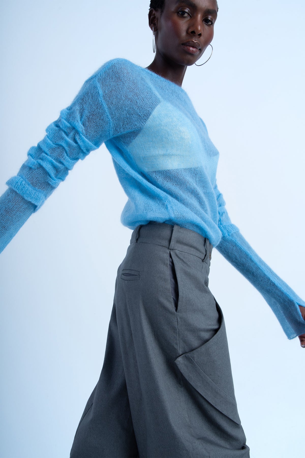 Pantalón denim "desliz"