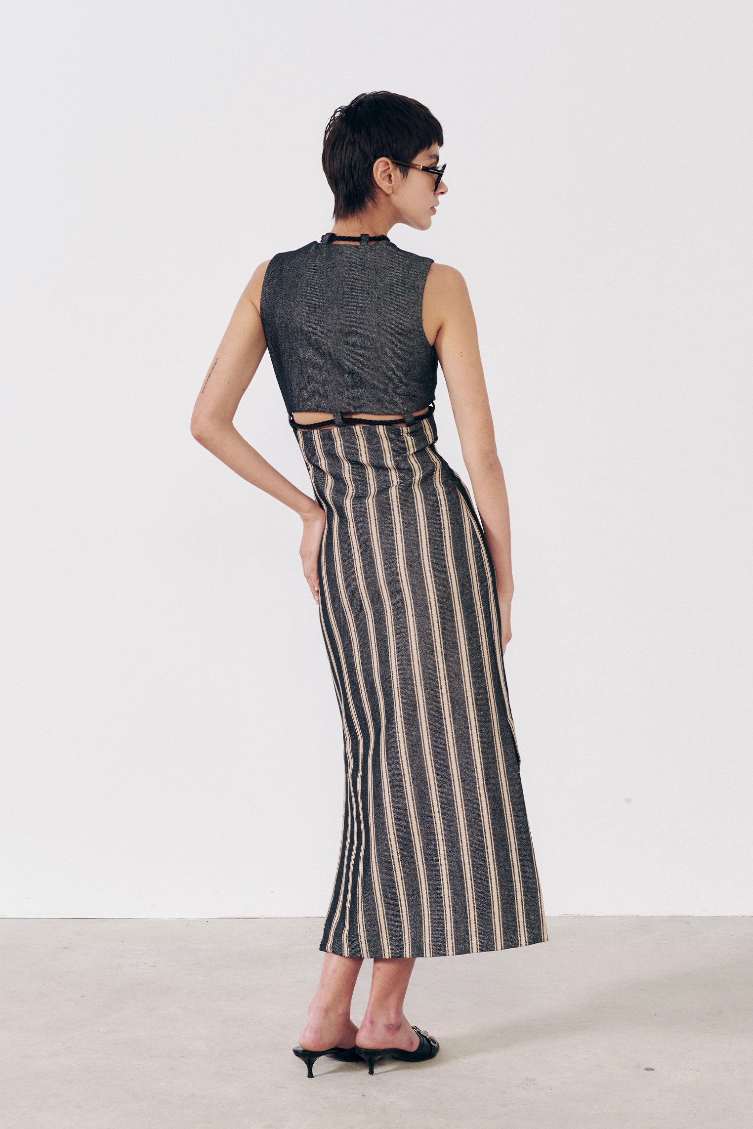 Vestido midi dos piezas