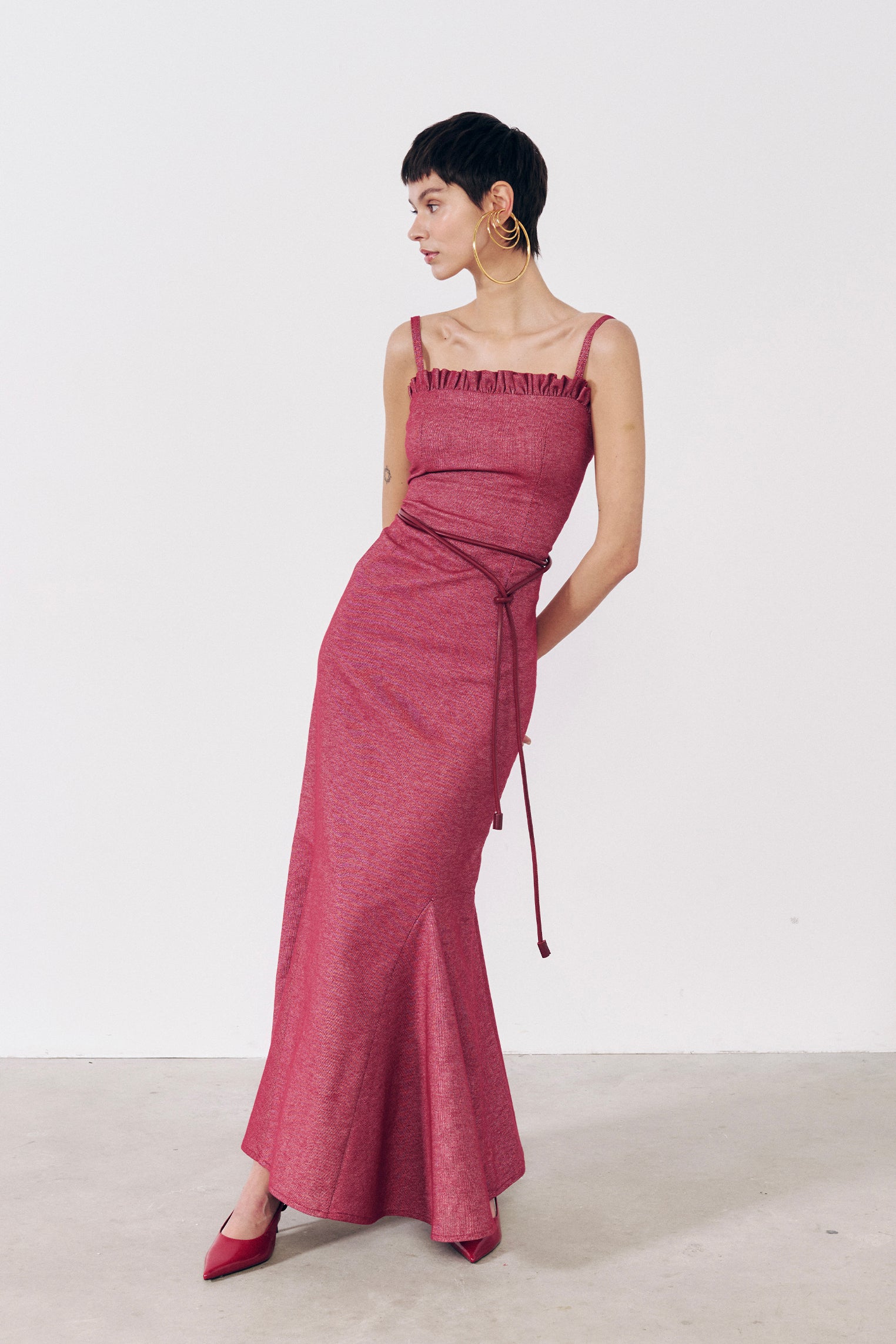 Vestido de godets