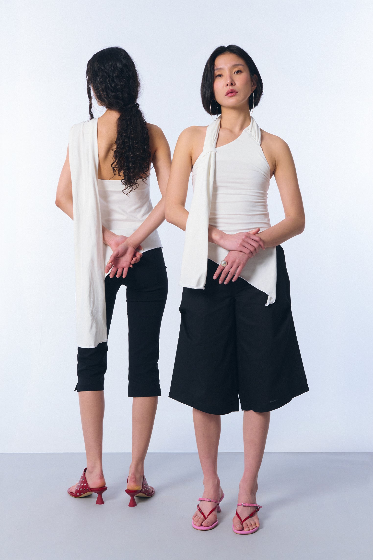 Top "patrona" en algodón blanco