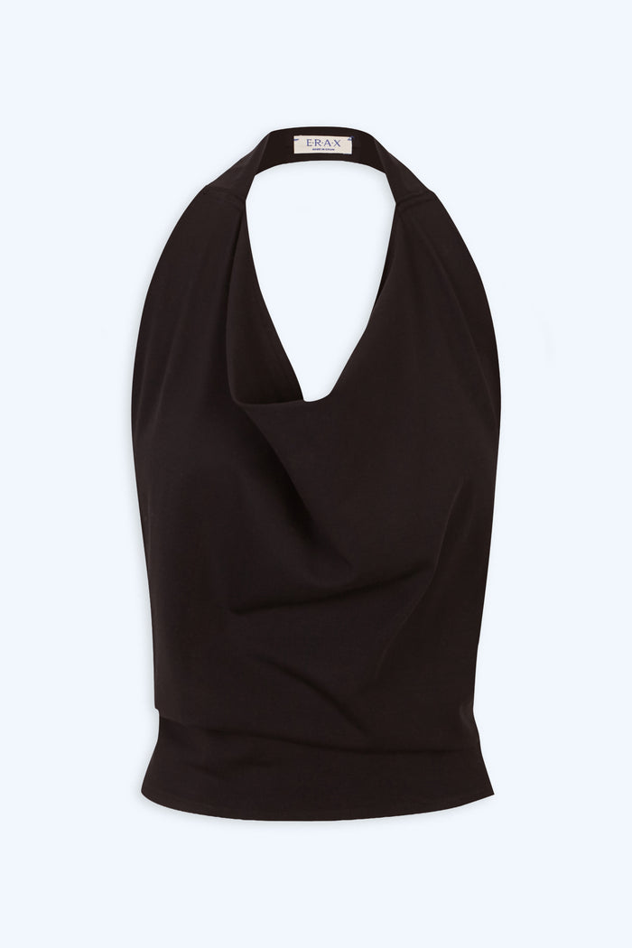 Top "poza" negro