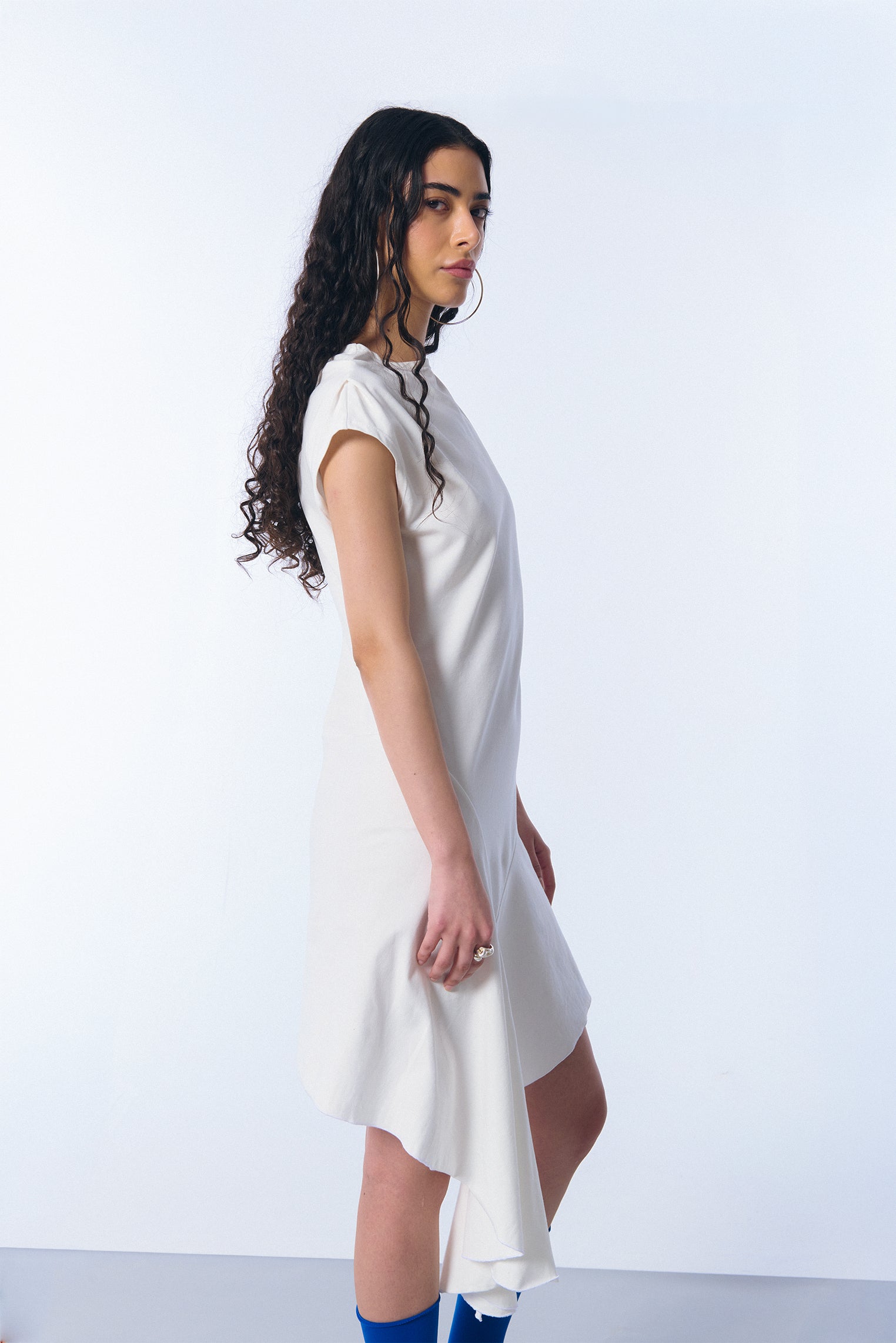 Vestido "verbena" en algodón blanco