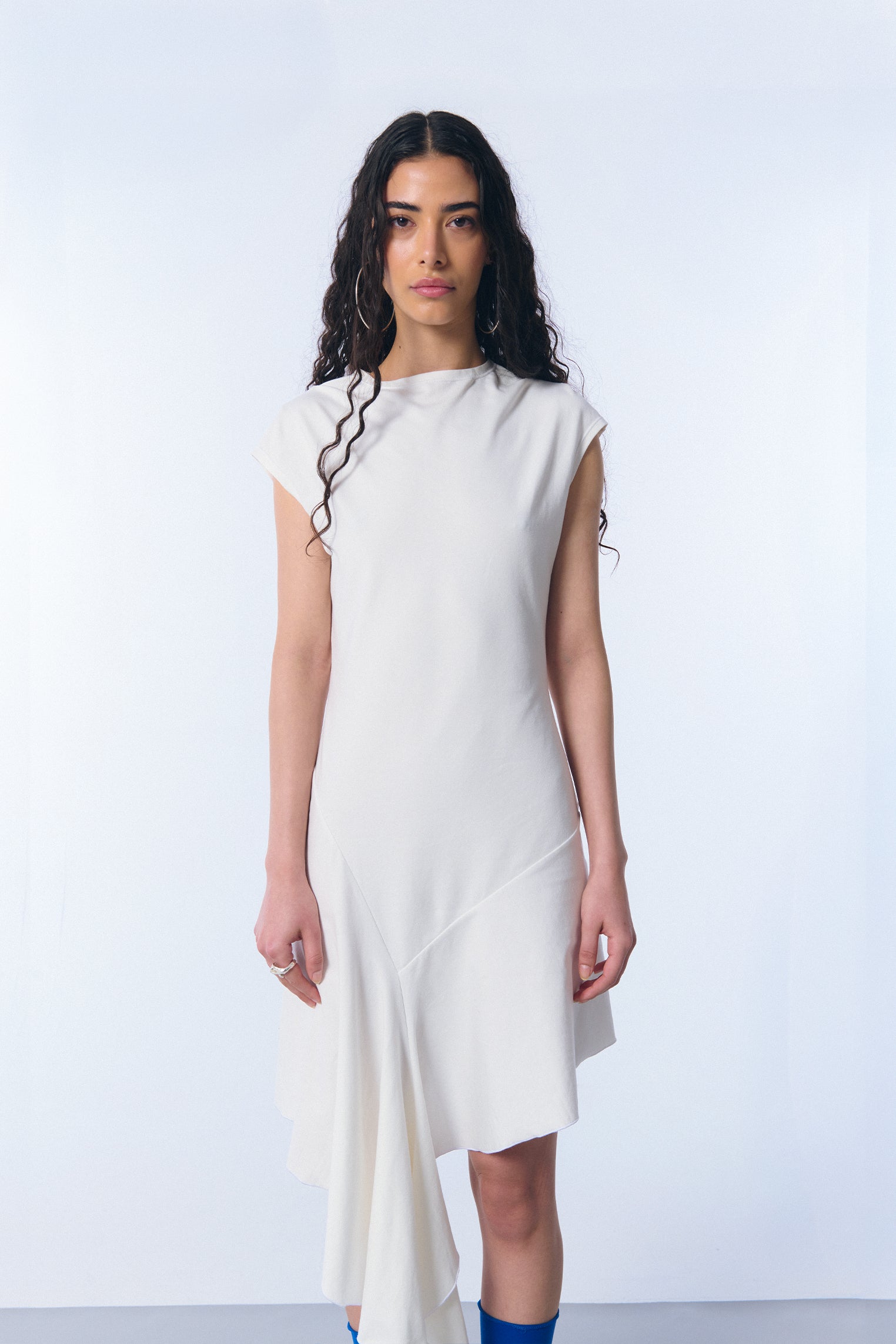 Vestido "verbena" en algodón blanco